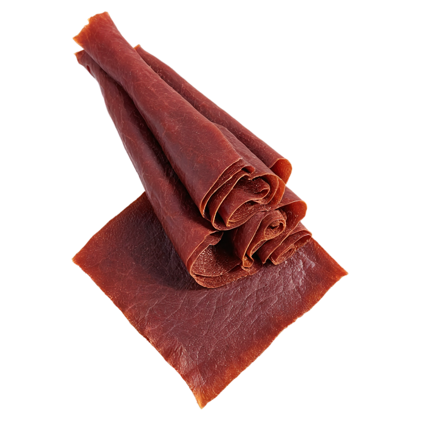 Fruit leather snacks isolated on transparent background #9169