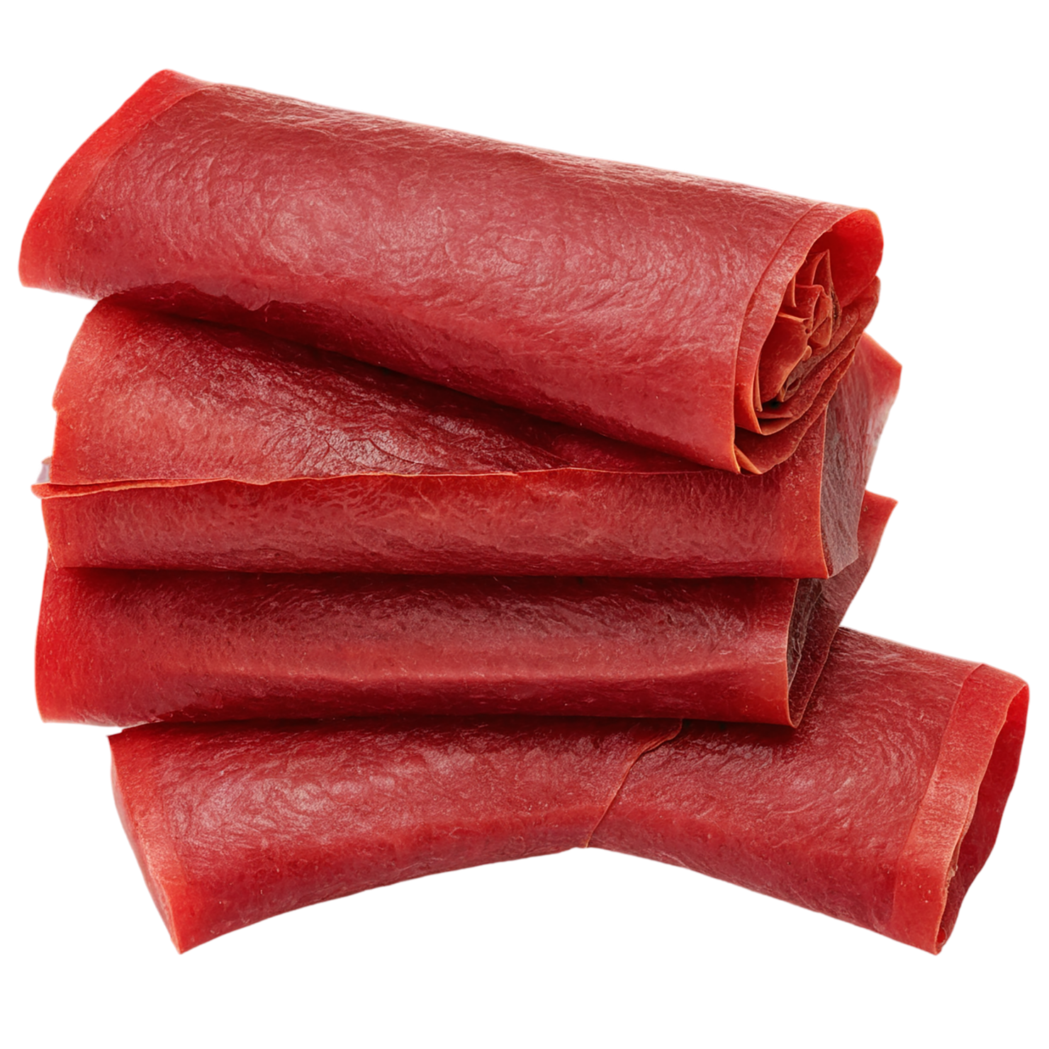 Fruit leather snacks isolated on transparent background #9181