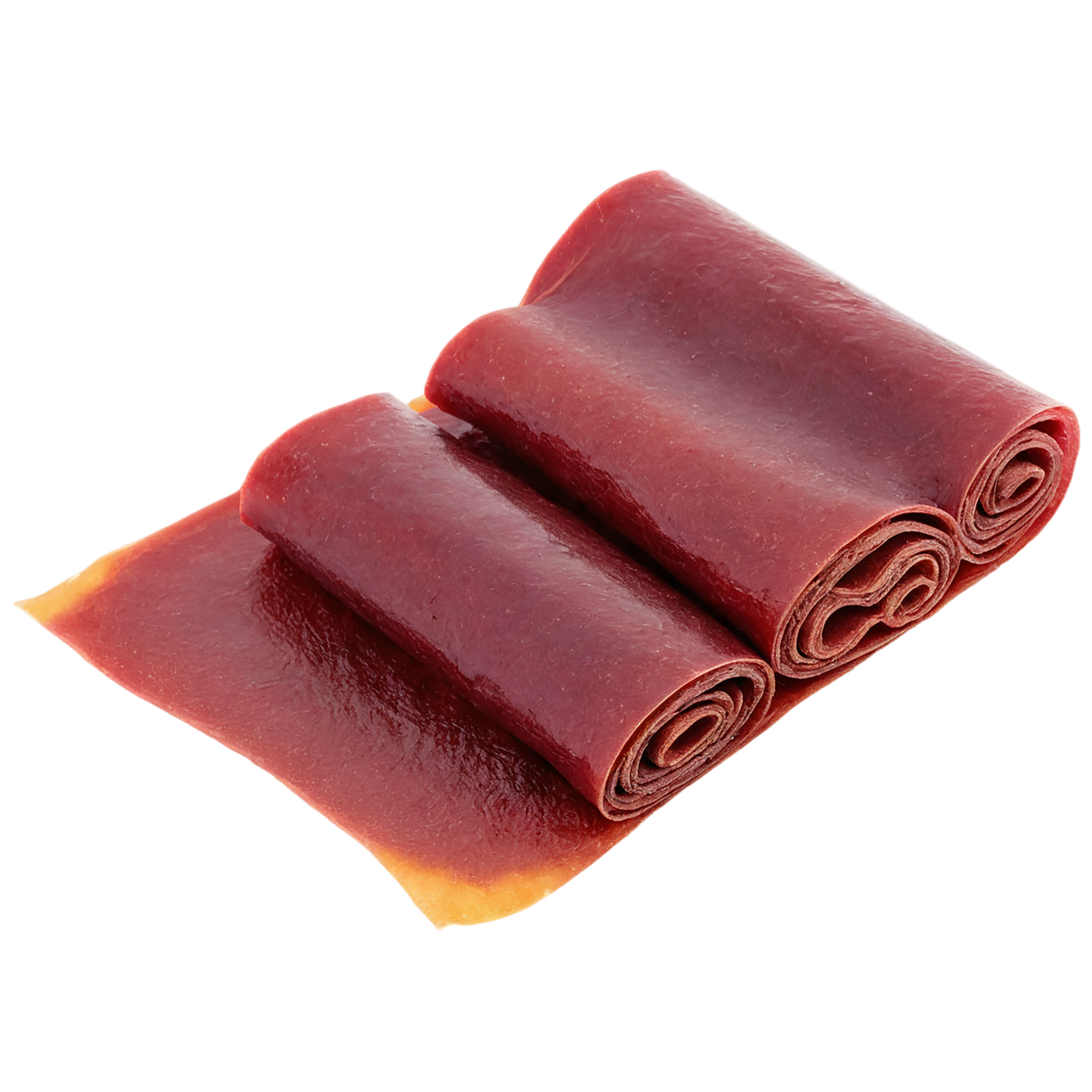 Fruit leather snacks isolated on transparent background #9185
