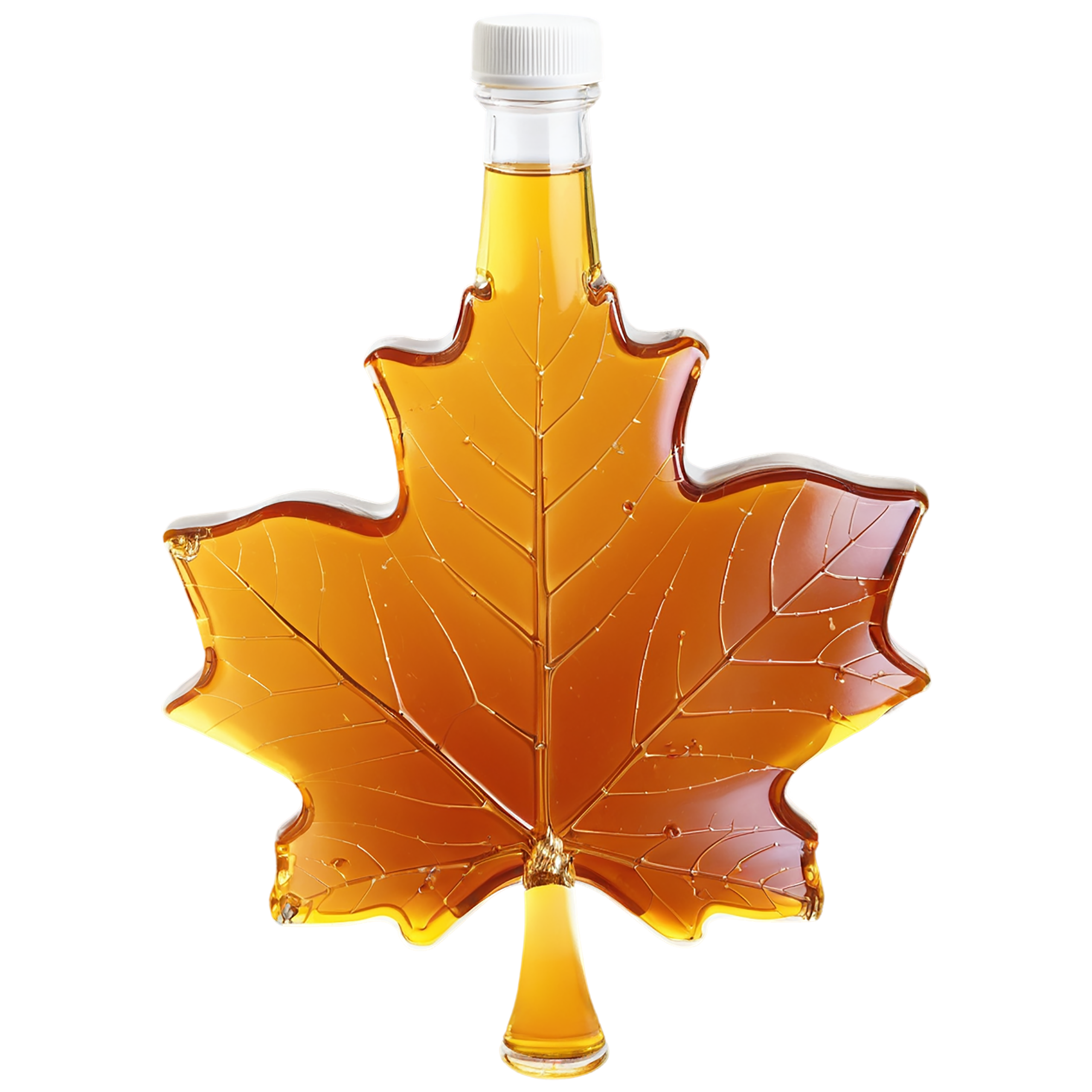 Maple syrup sweeteners isolated on transparent background #10242