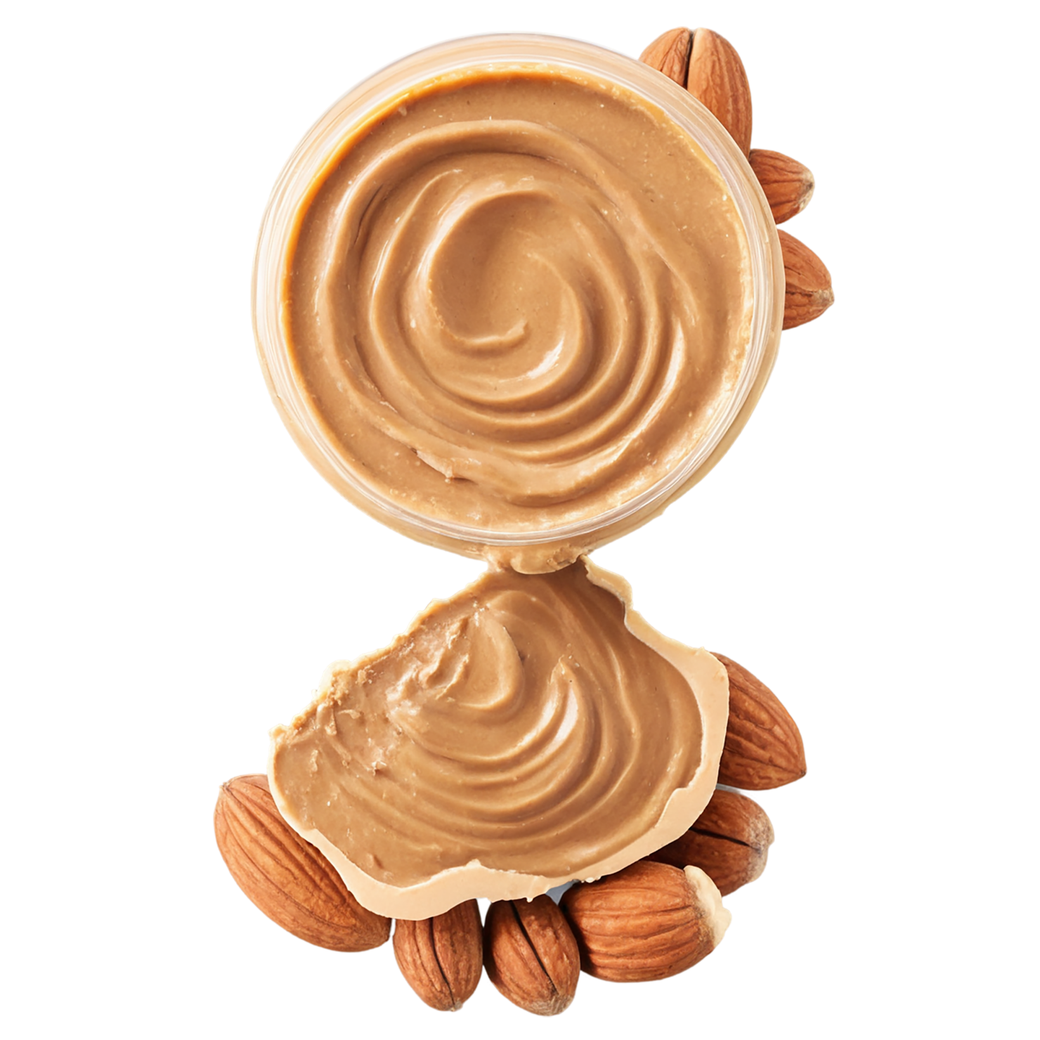 Nut butter snacks isolated on transparent background #9234