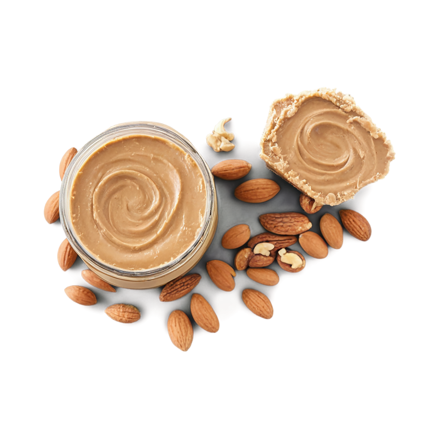 Nut butter snacks isolated on transparent background #9239