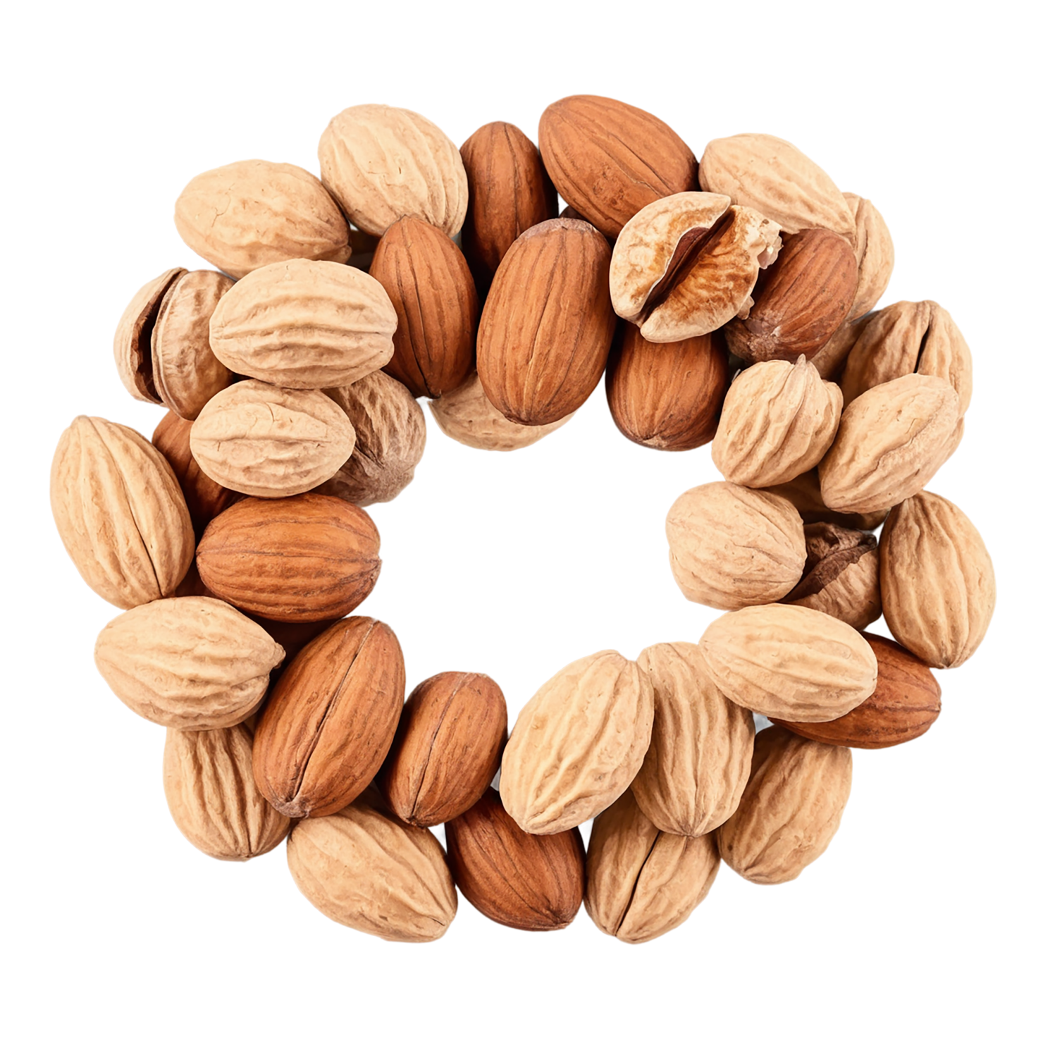 Nuts snacks isolated on transparent background #9244