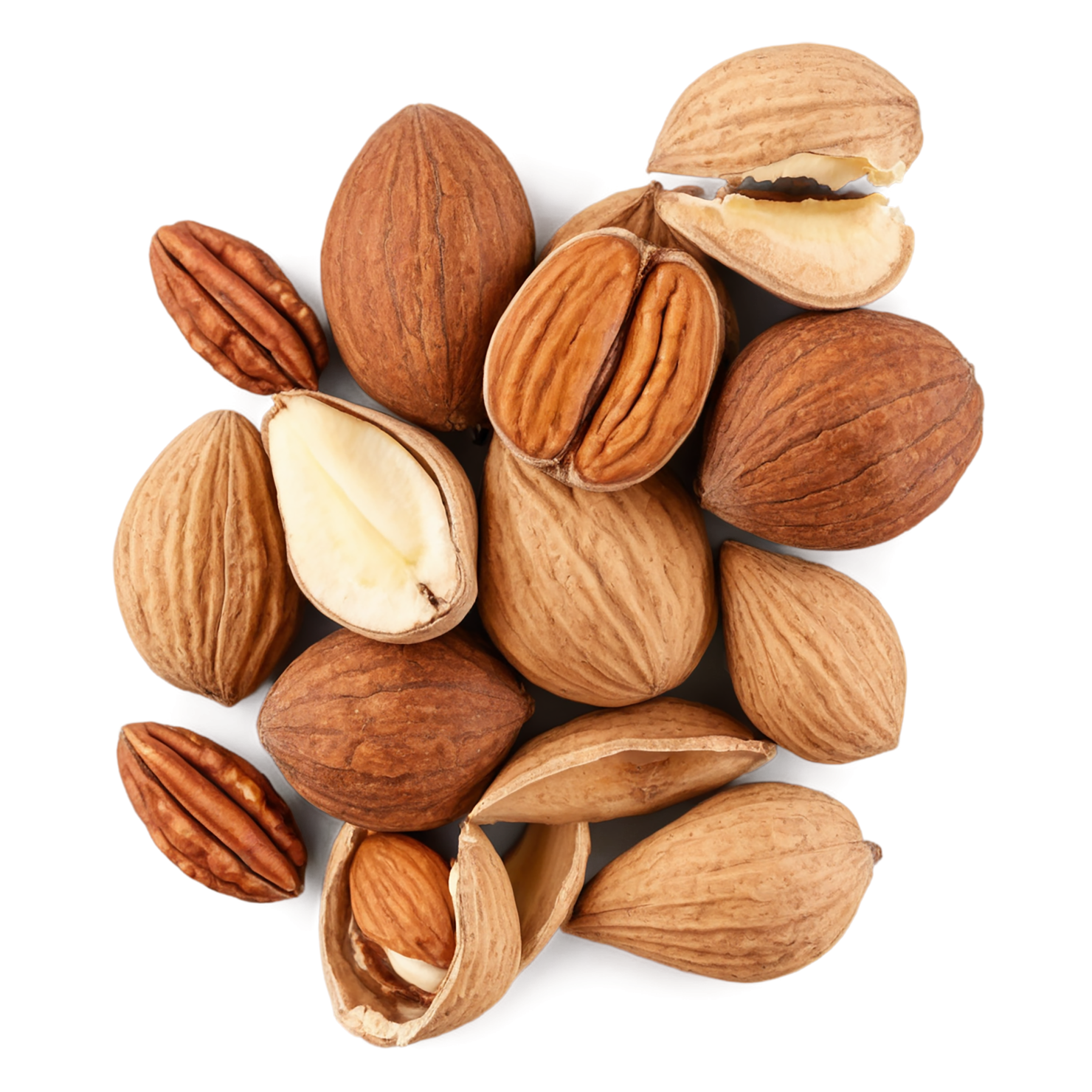 Nuts snacks isolated on transparent background #9247