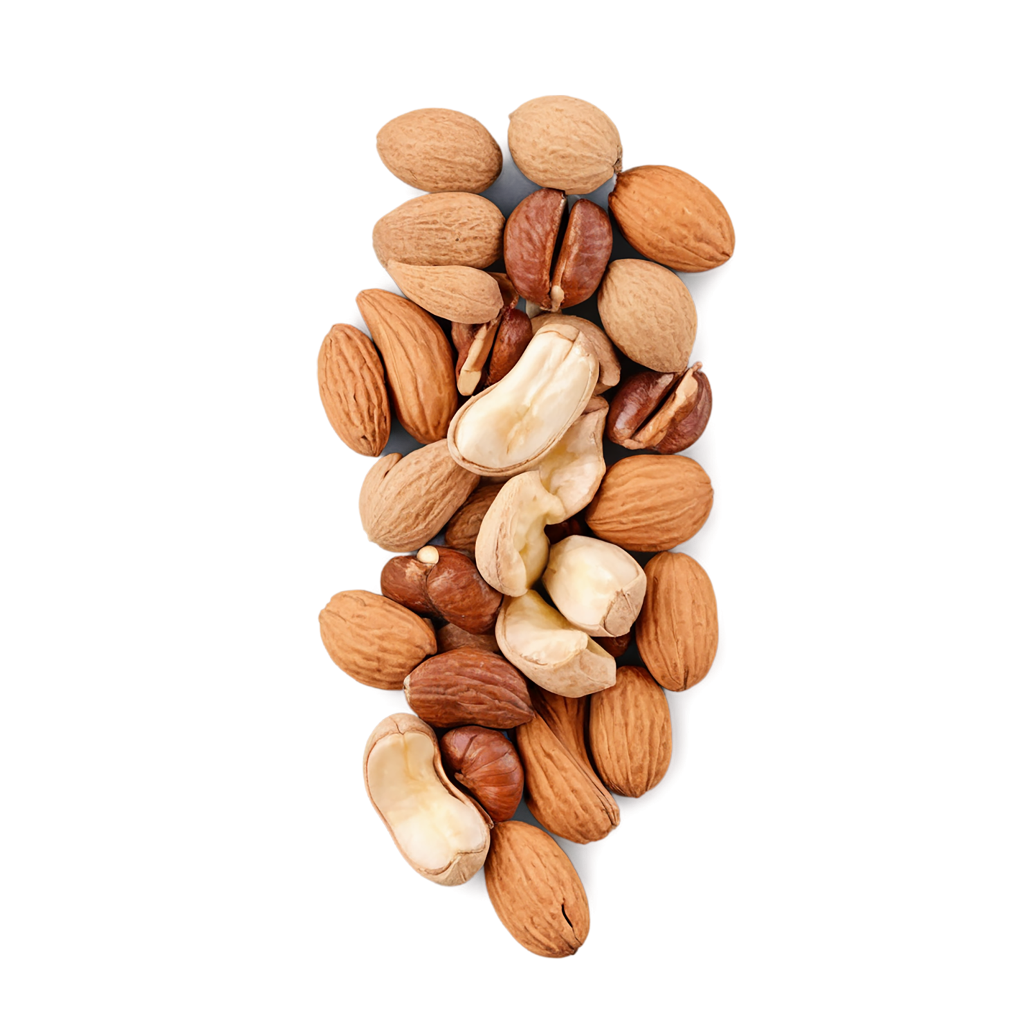 Nuts snacks isolated on transparent background #9250