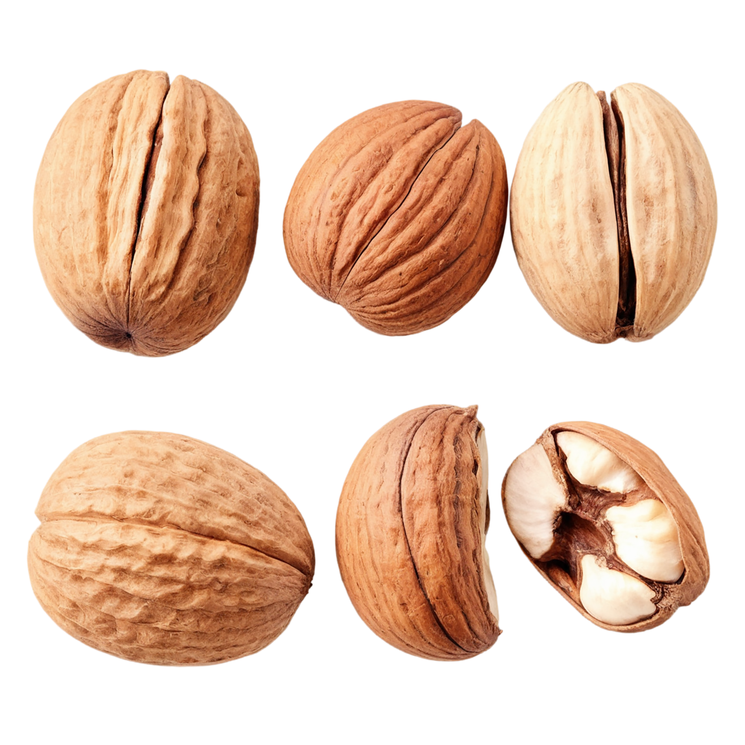 Nuts snacks isolated on transparent background #9257