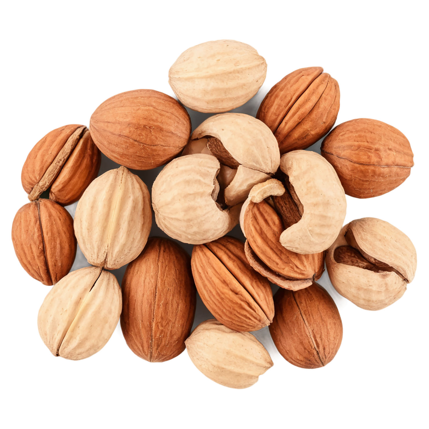 Nuts snacks isolated on transparent background #9259