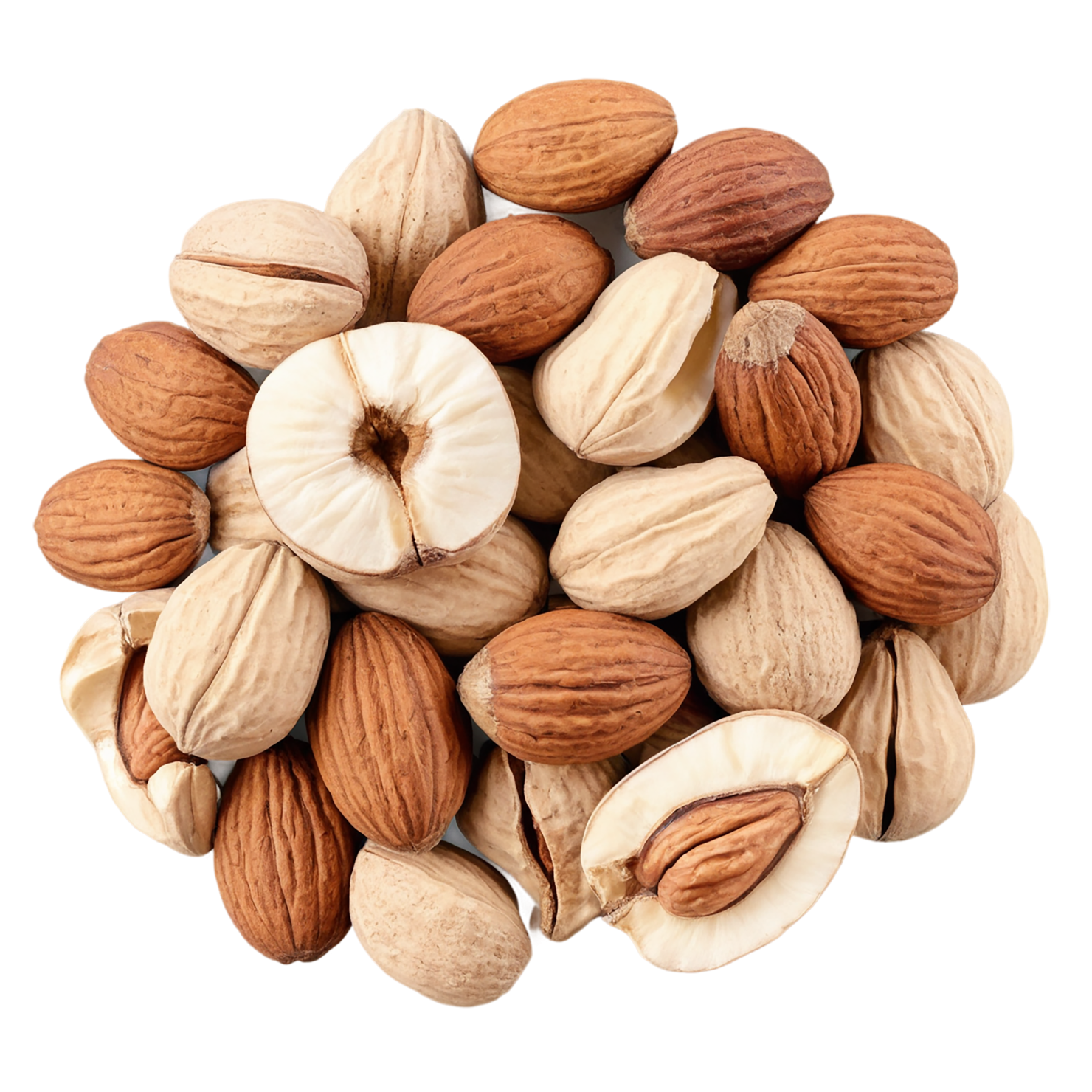Nuts snacks isolated on transparent background #9263