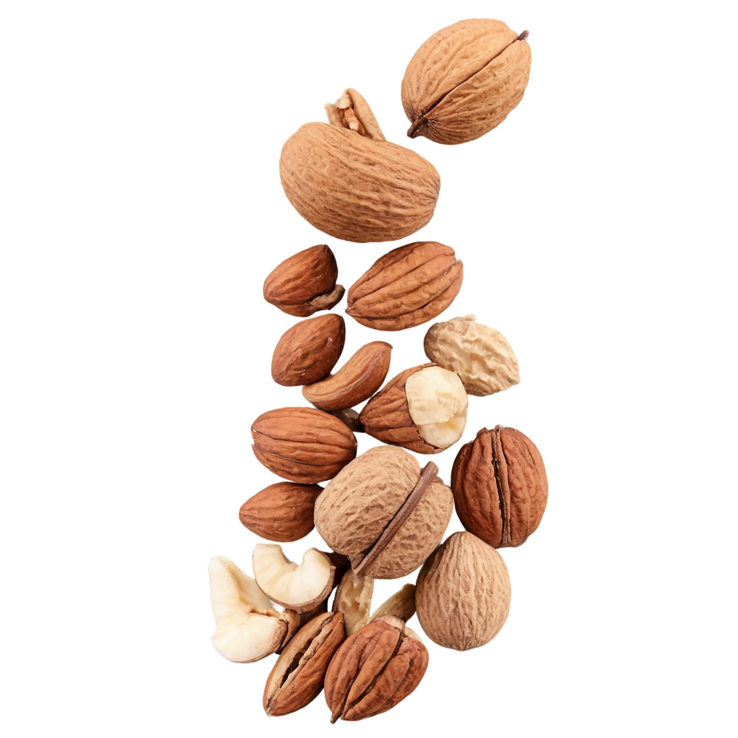 Nuts snacks isolated on transparent background #9265