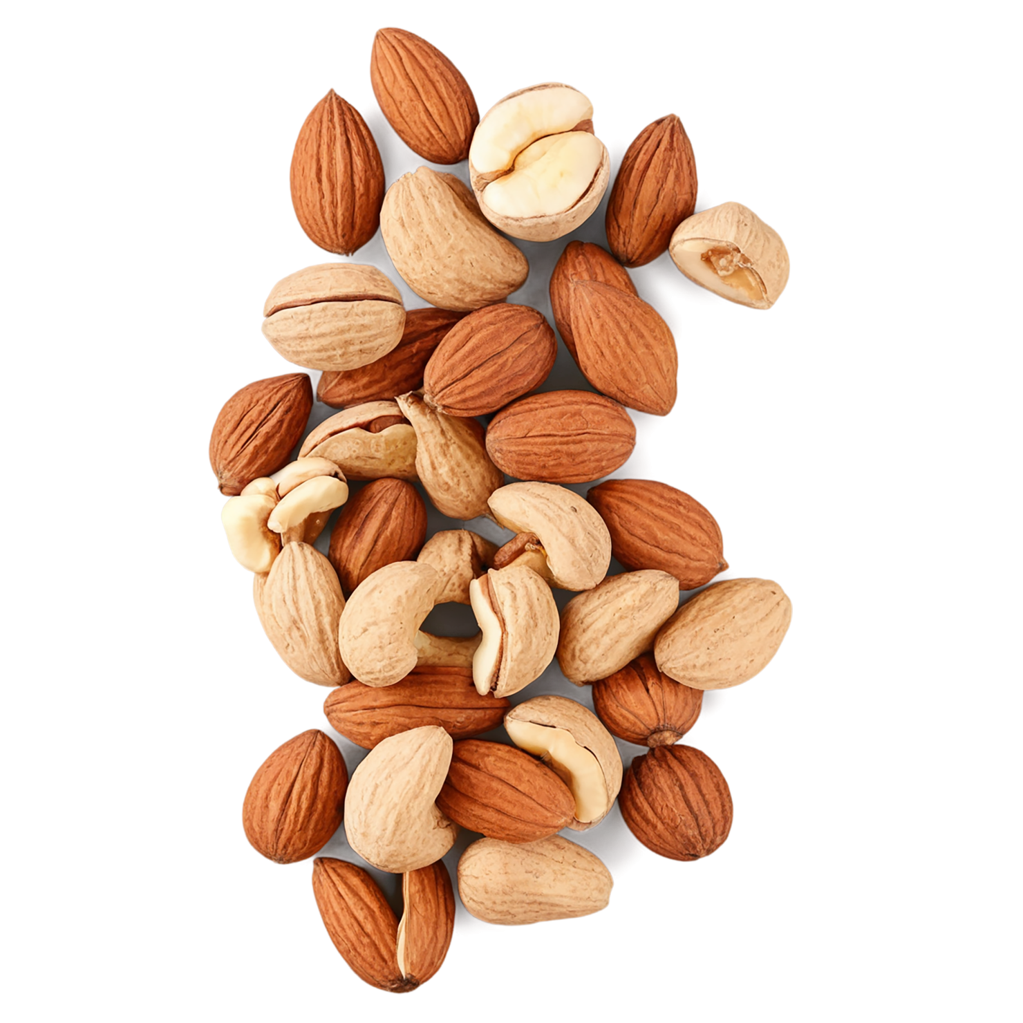 Nuts snacks isolated on transparent background #9266