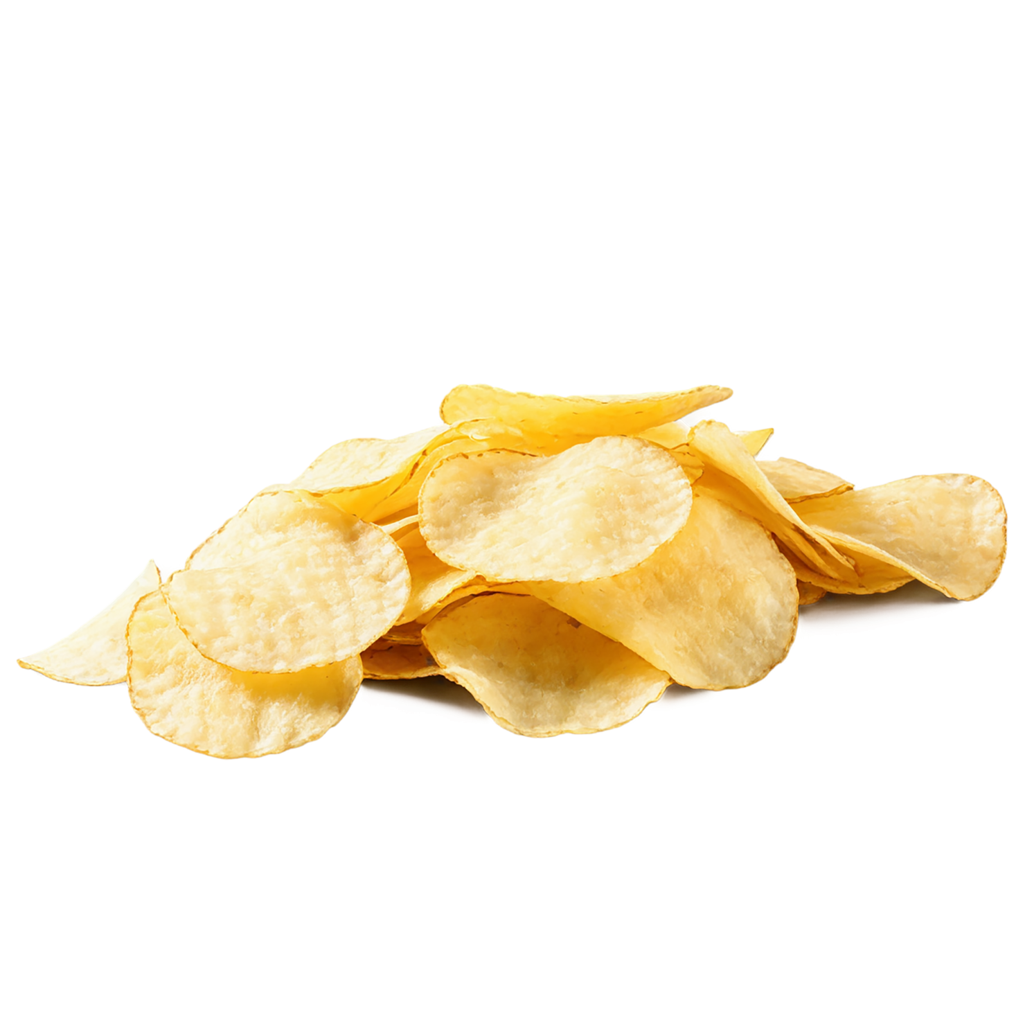 Potato chips snacks isolated on transparent background #9299
