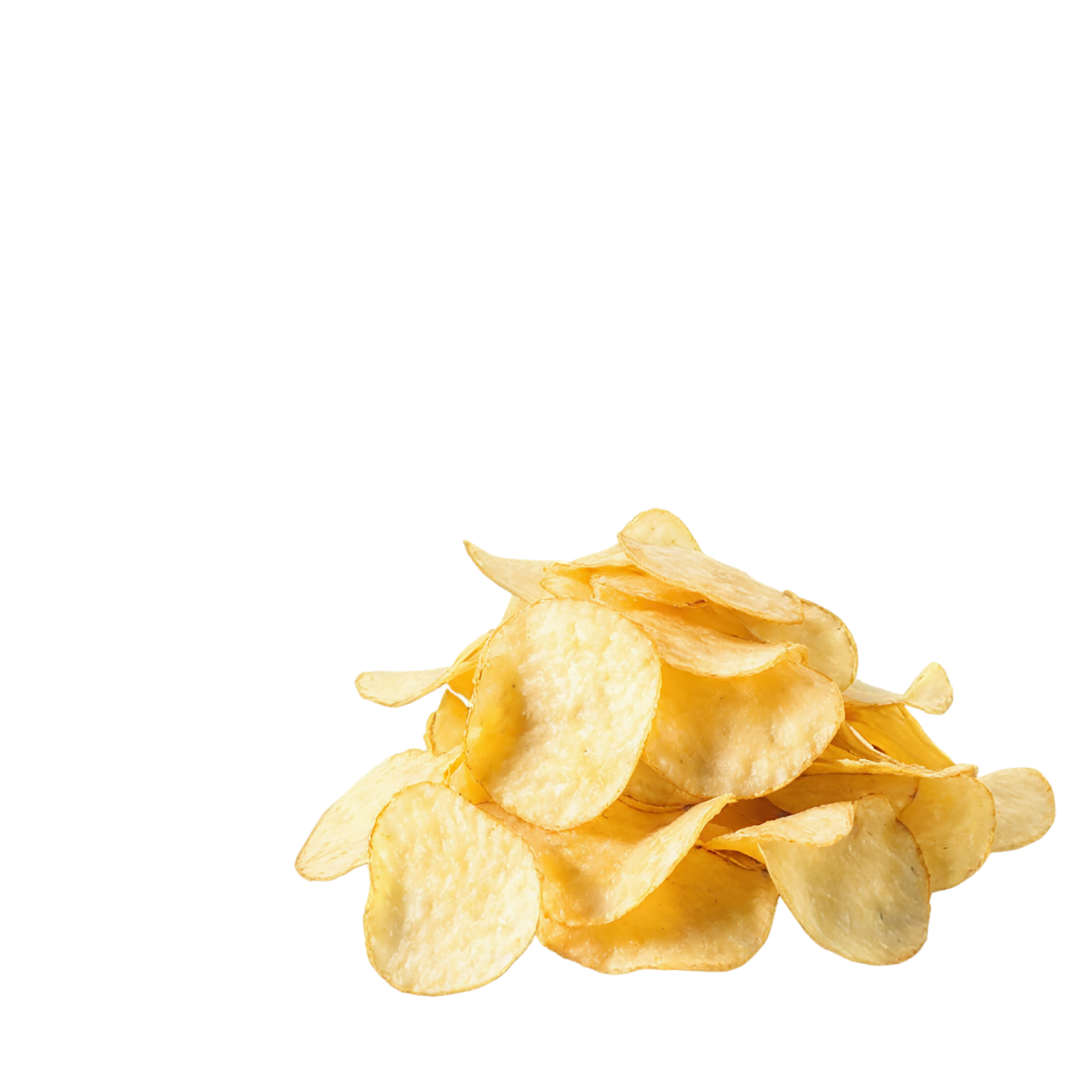Potato chips snacks isolated on transparent background #9305