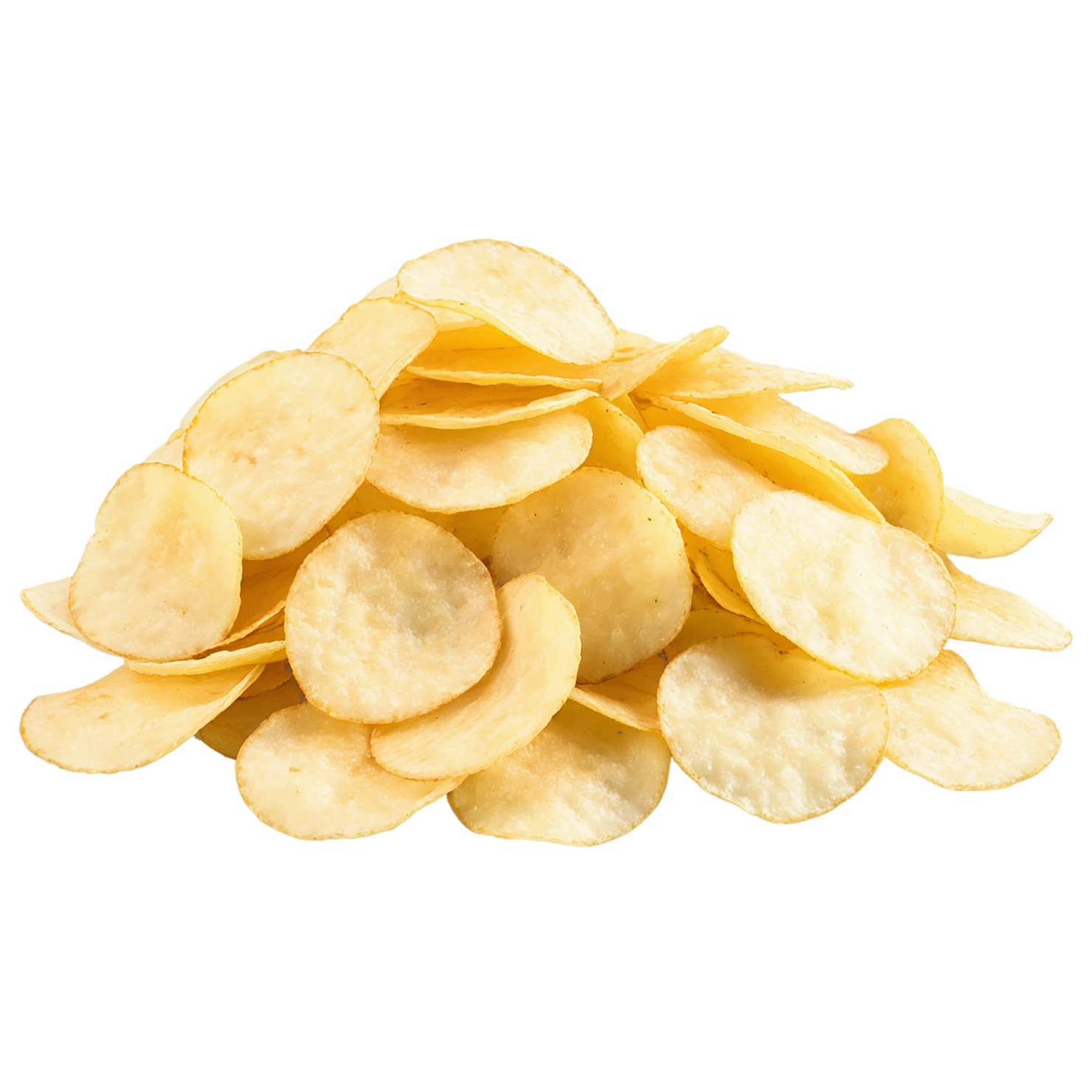 Potato chips snacks isolated on transparent background #9308