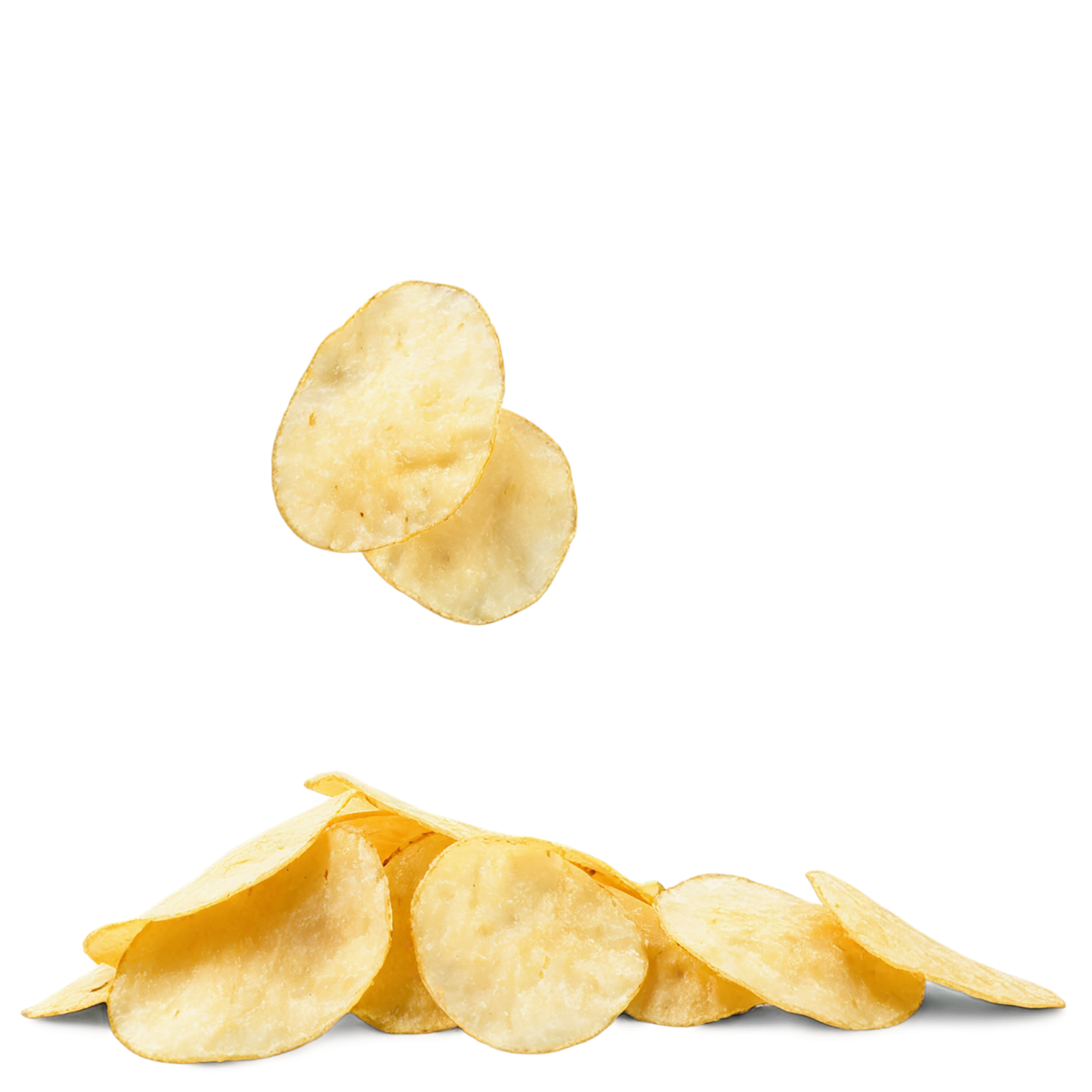 Potato chips snacks isolated on transparent background #9311