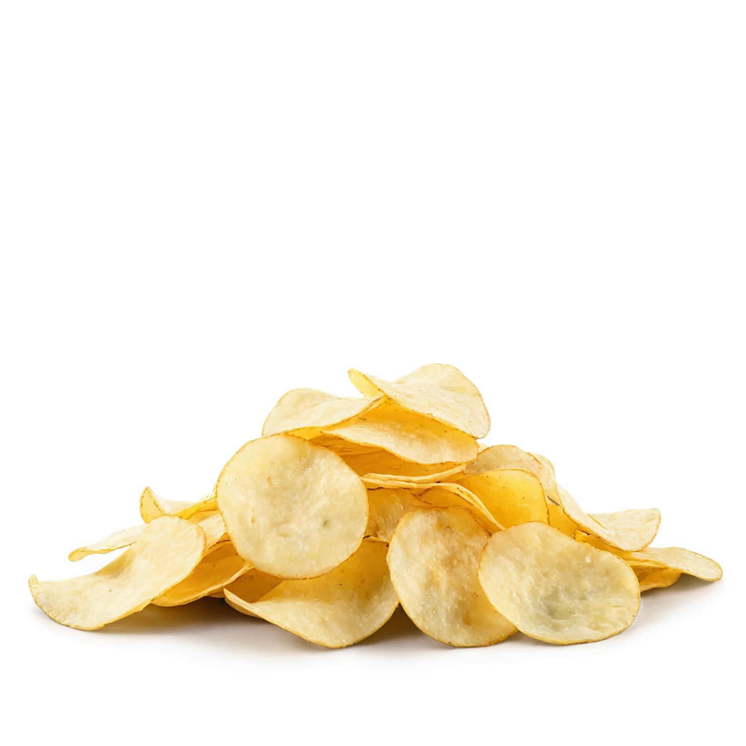 Potato chips snacks isolated on transparent background #9318