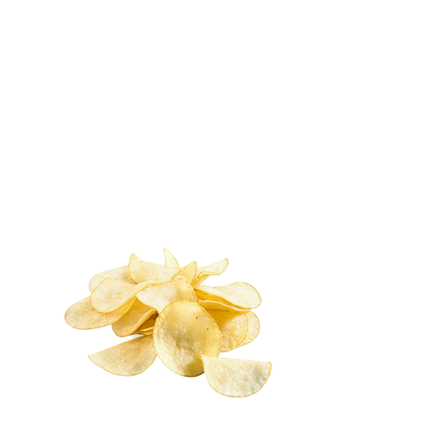 Potato chips snacks isolated on transparent background #9320