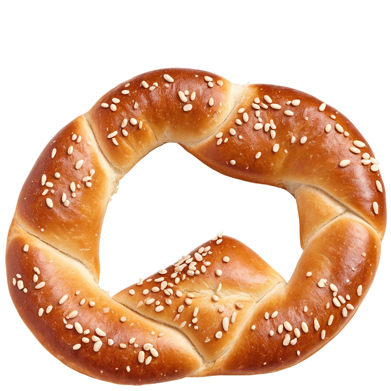 Pretzels snacks isolated on transparent background #9332