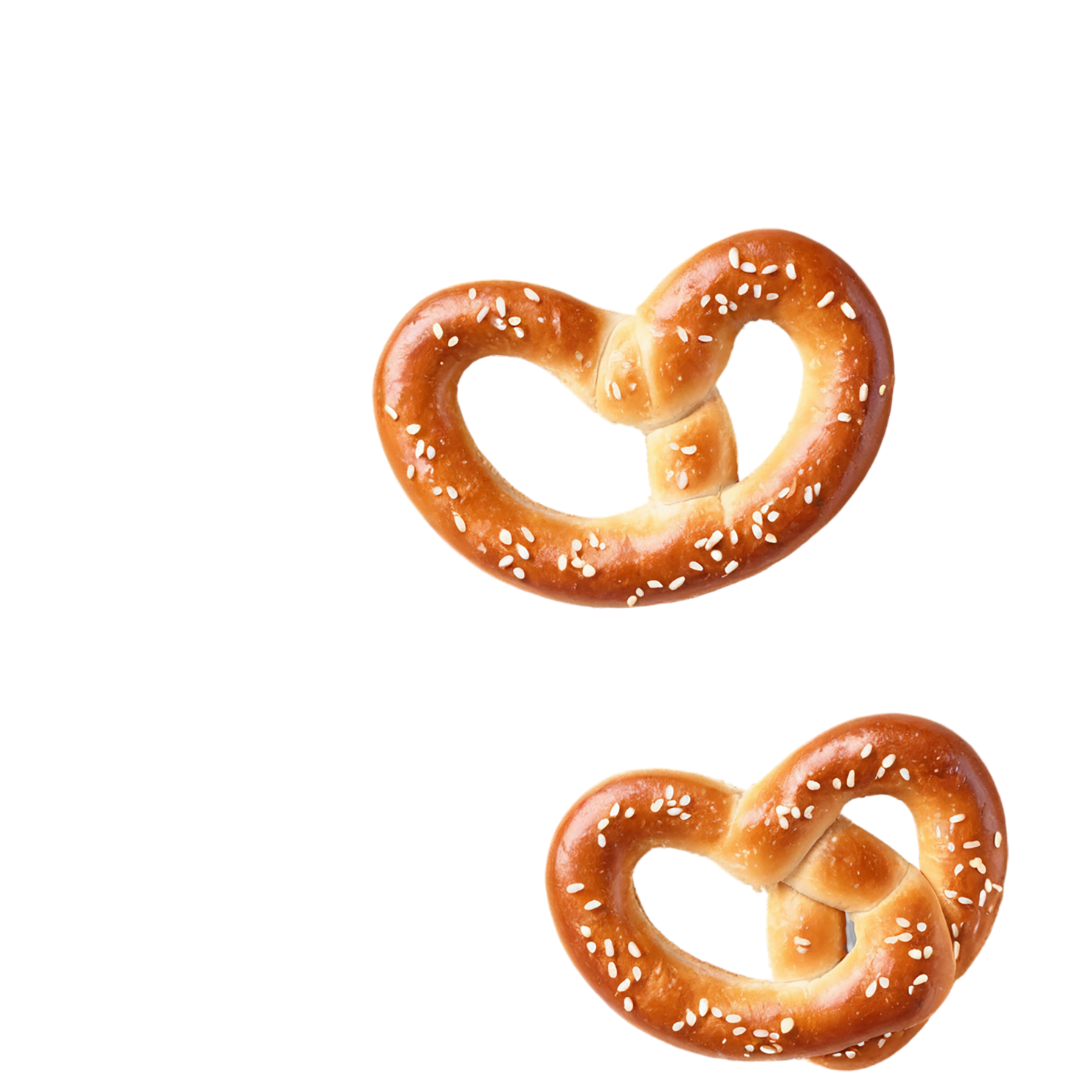 Pretzels snacks isolated on transparent background #9336