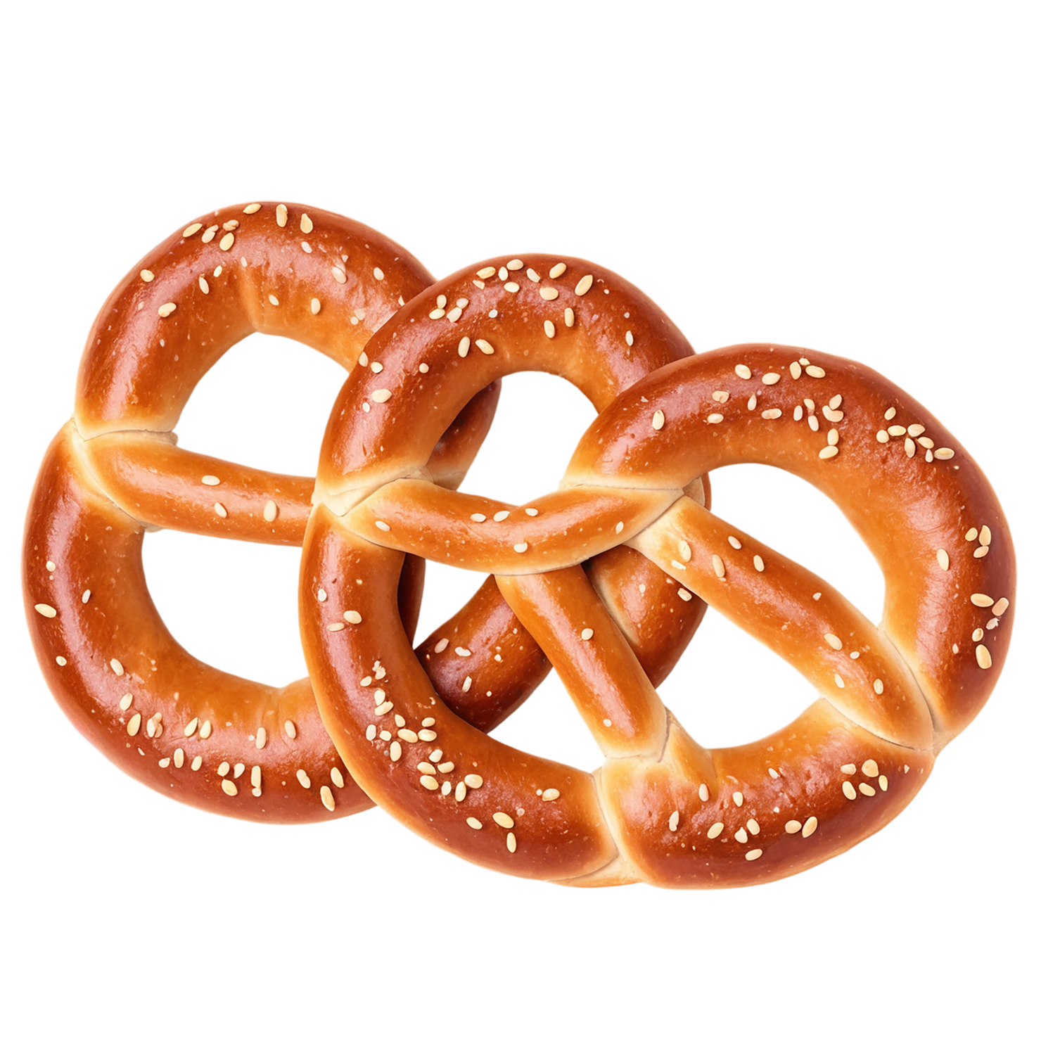 Pretzels snacks isolated on transparent background #9341
