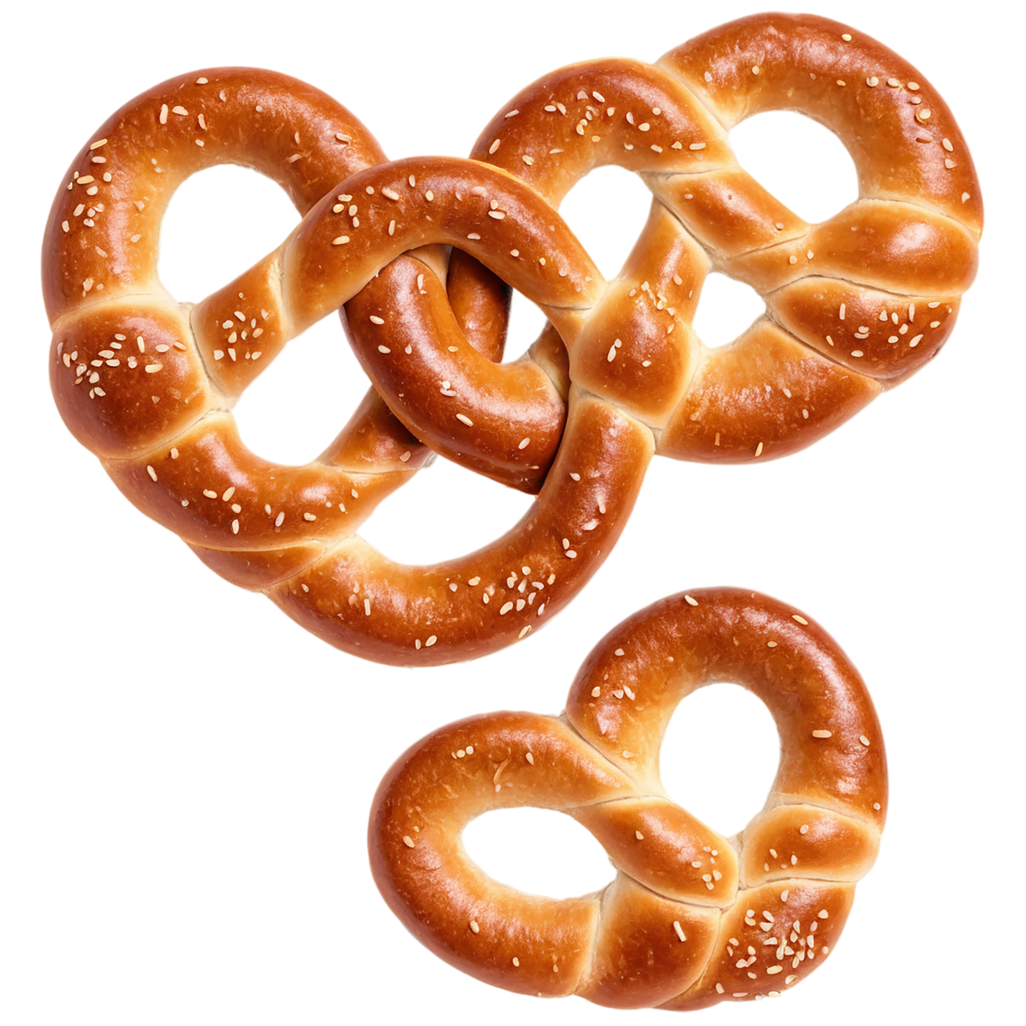 Pretzels snacks isolated on transparent background #9342