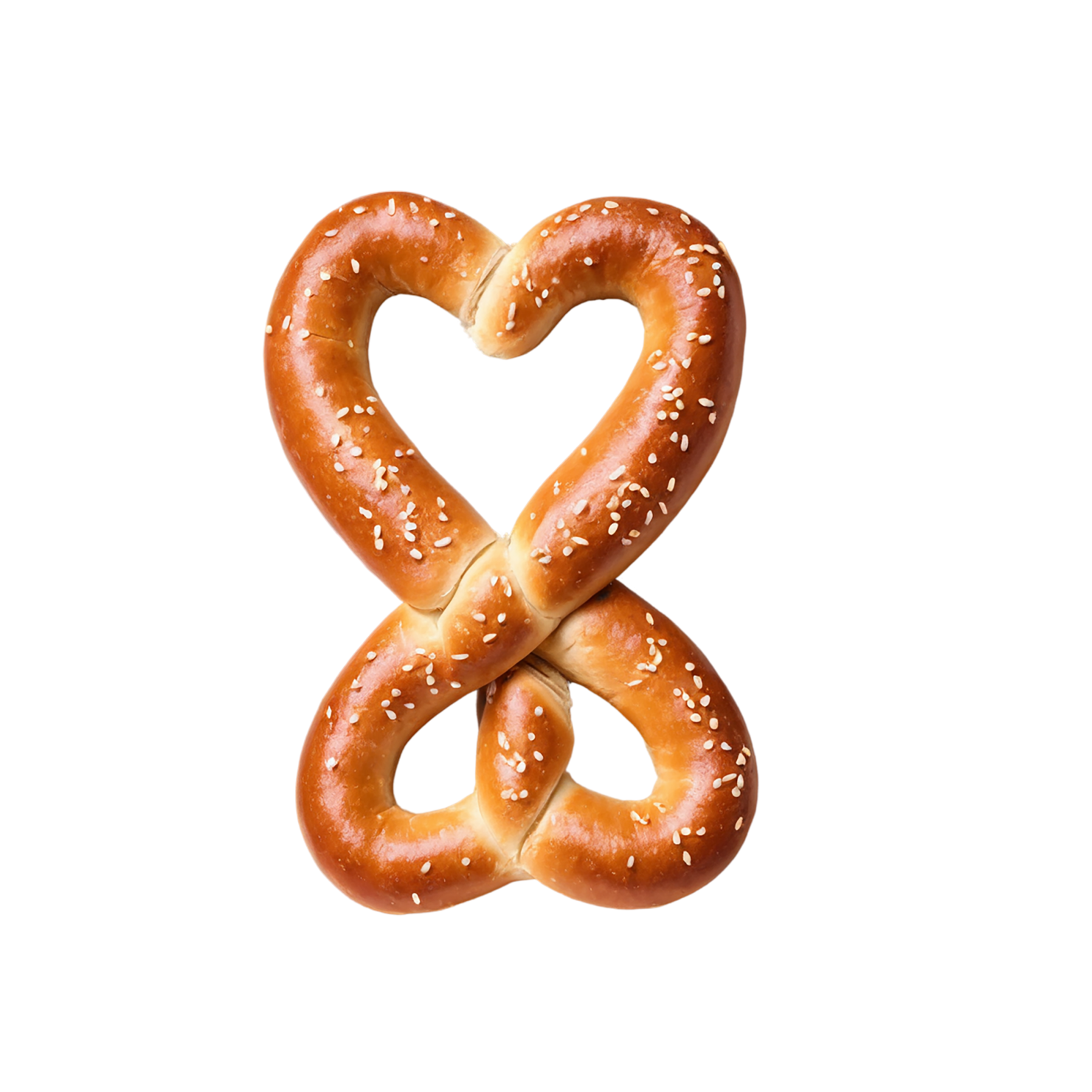 Pretzels snacks isolated on transparent background #9343