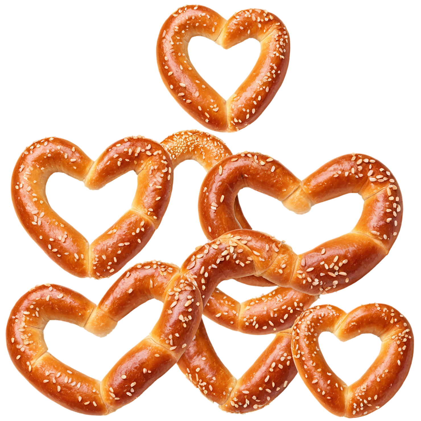 Pretzels snacks isolated on transparent background #9349
