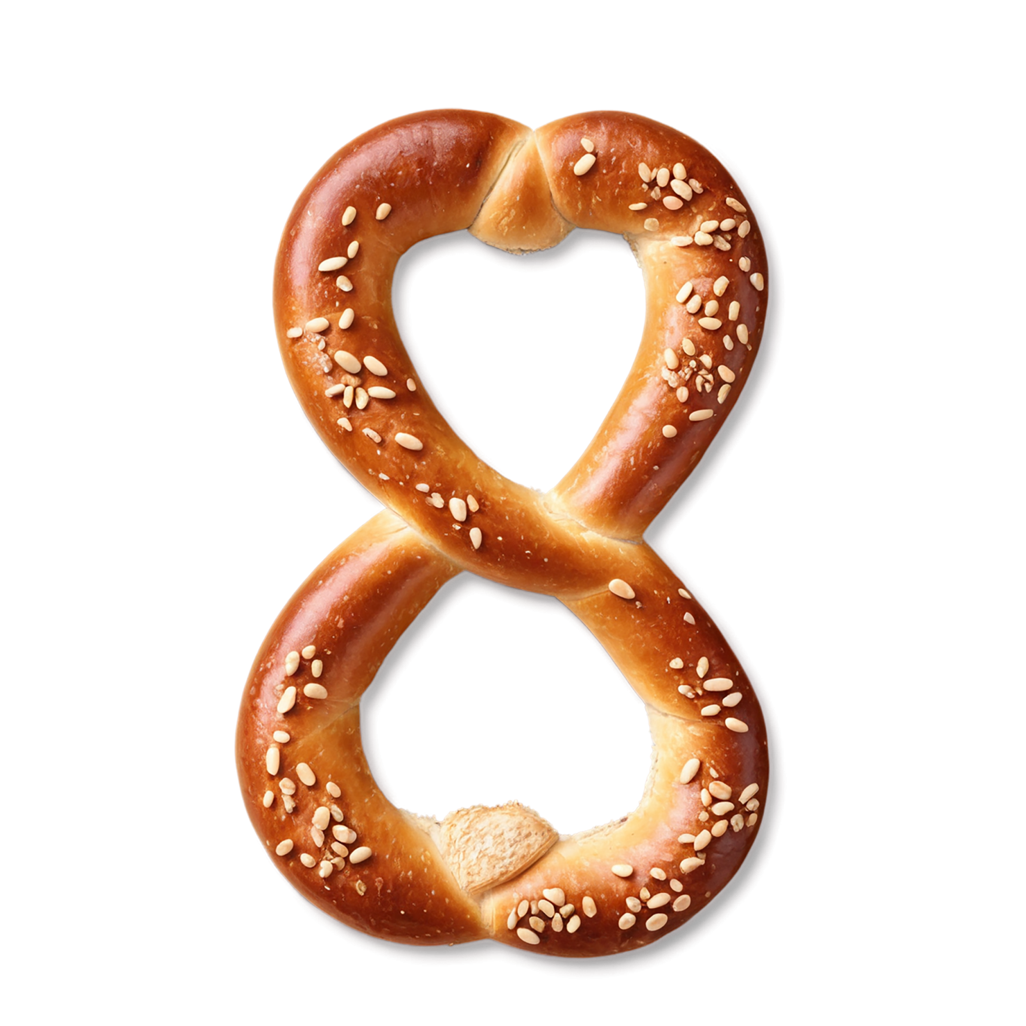 Pretzels snacks isolated on transparent background #9353