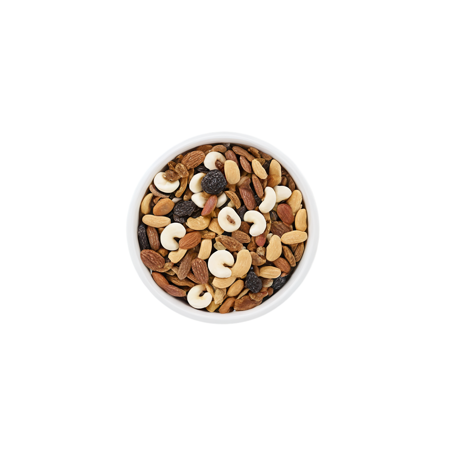 Trail mix snacks isolated on transparent background #9399