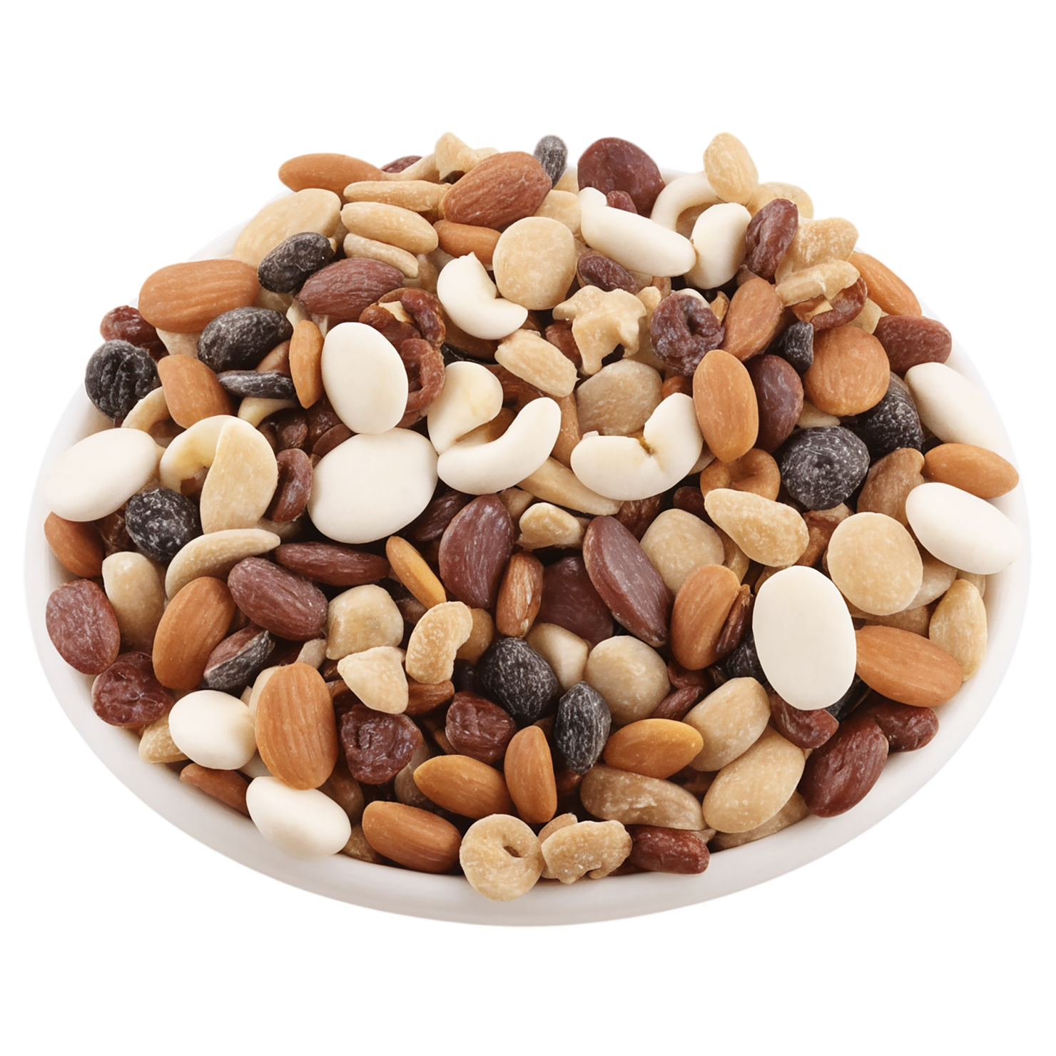Trail mix snacks isolated on transparent background #9400