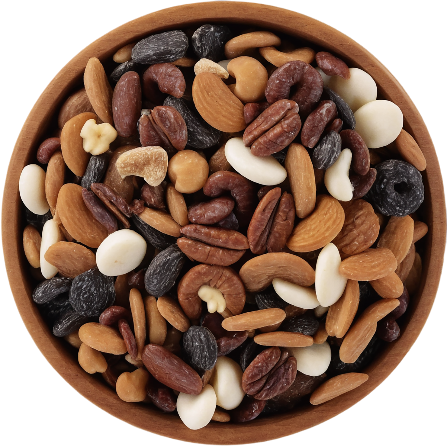 Trail mix snacks isolated on transparent background #9401