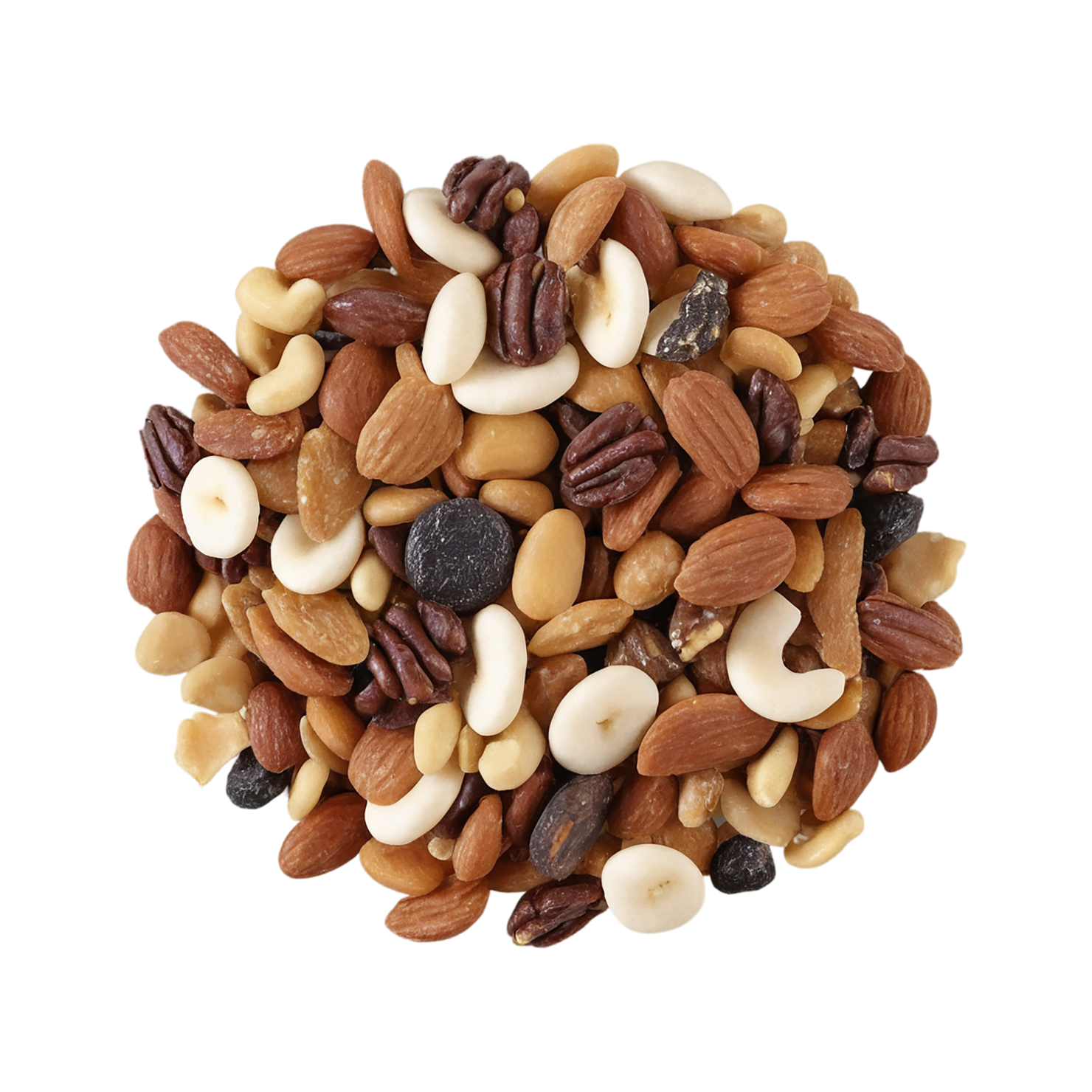 Trail mix snacks isolated on transparent background #9403