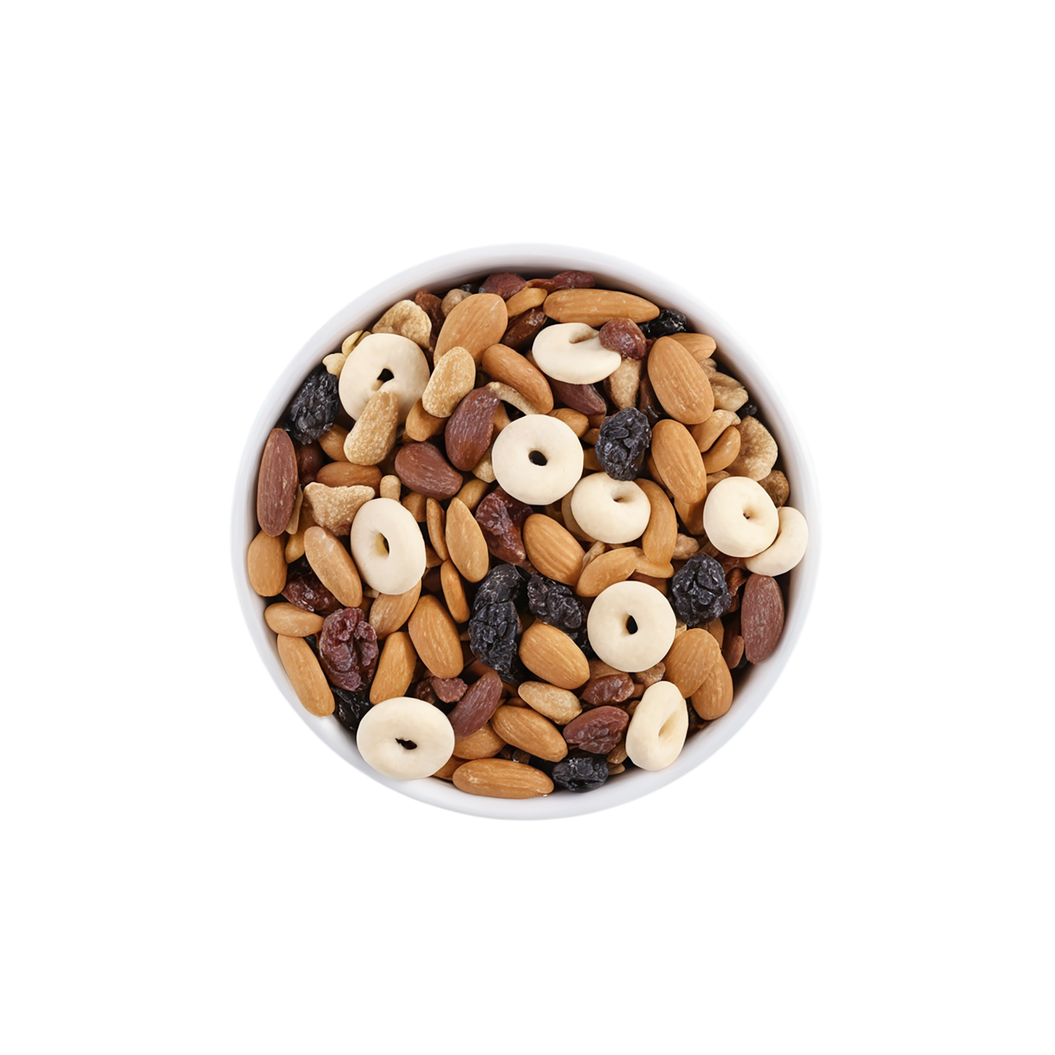 Trail mix snacks isolated on transparent background #9405