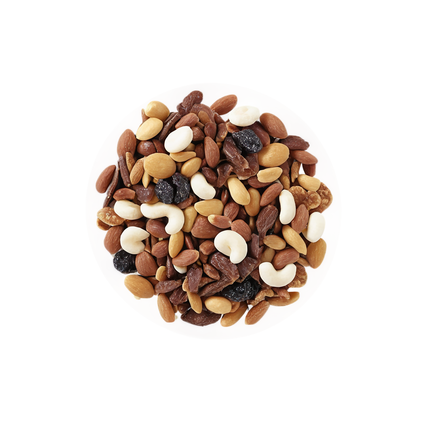 Trail mix snacks isolated on transparent background #9408
