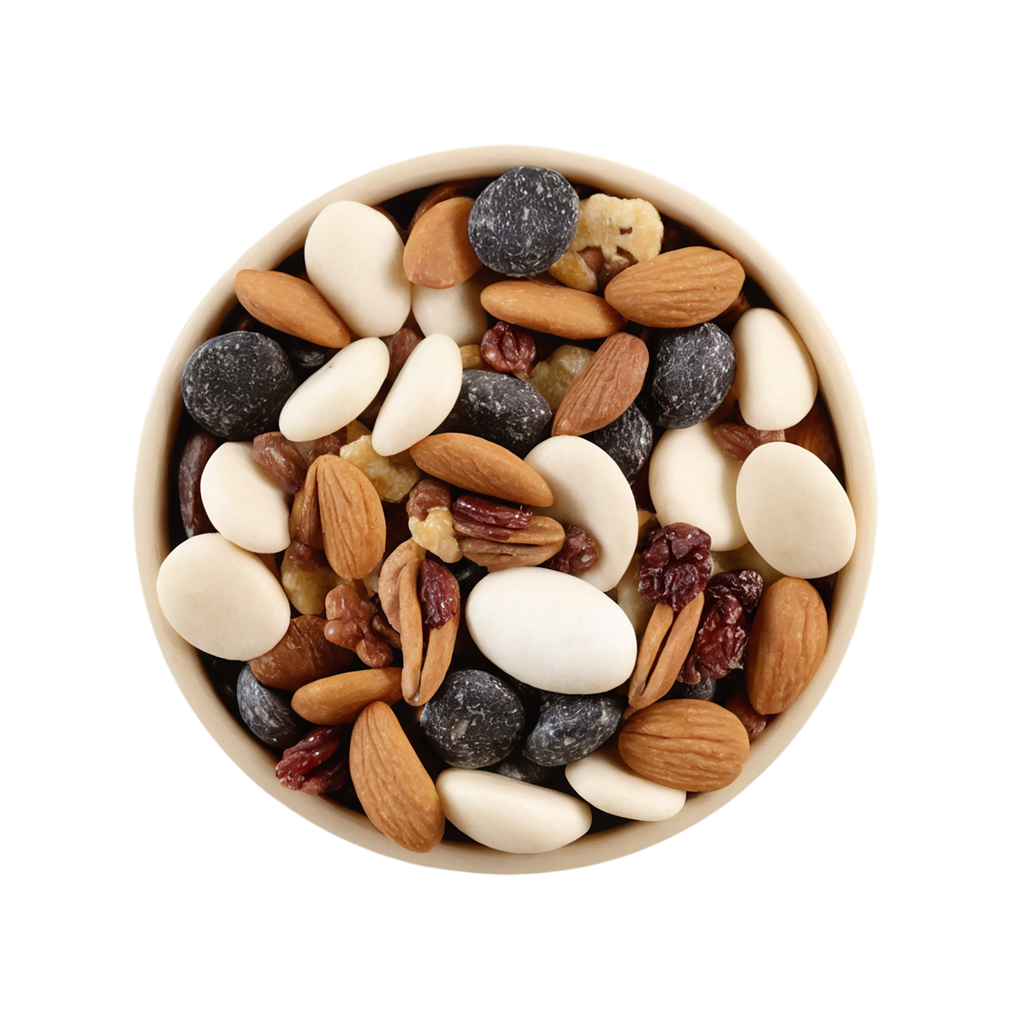 Trail mix snacks isolated on transparent background #9410