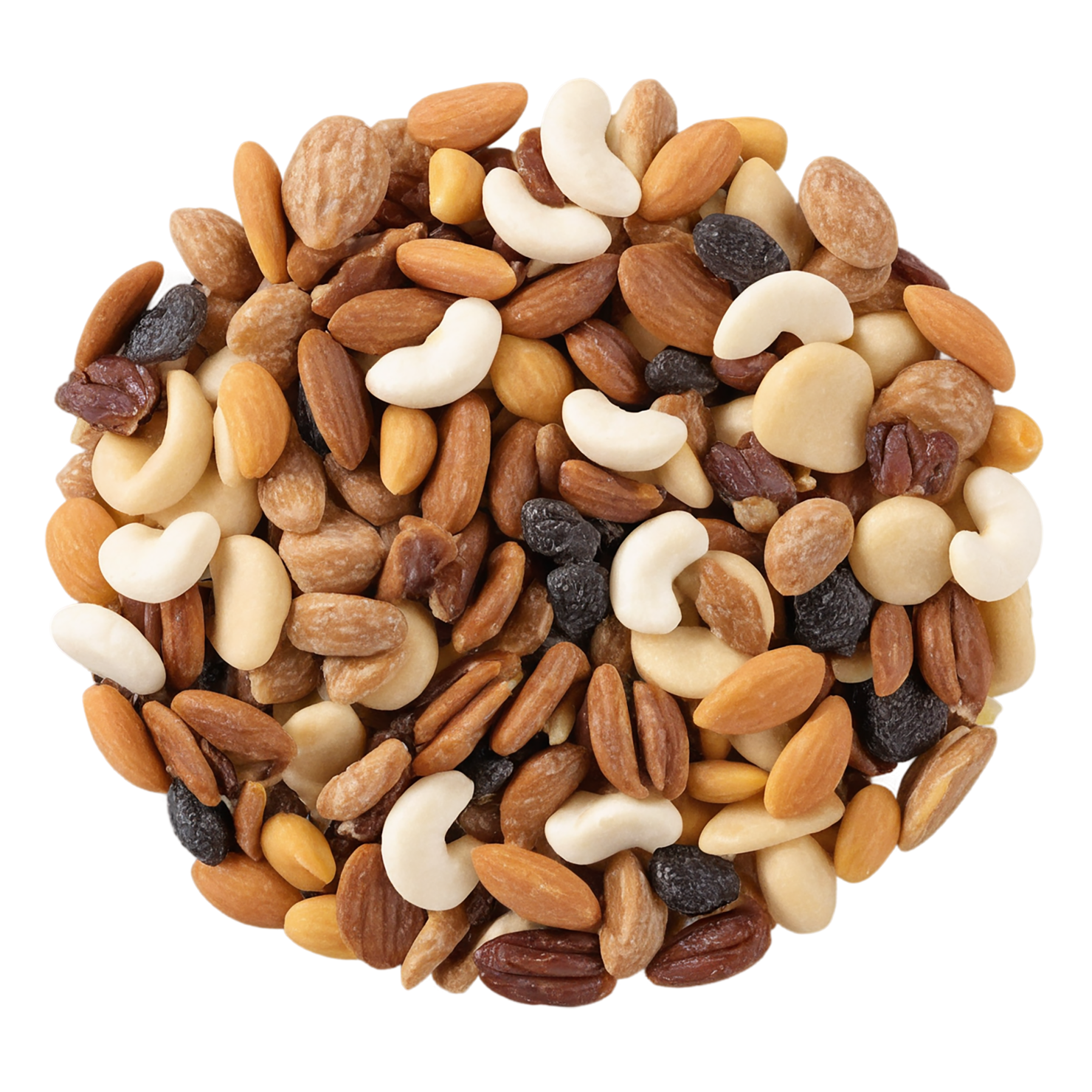 Trail mix snacks isolated on transparent background #9414