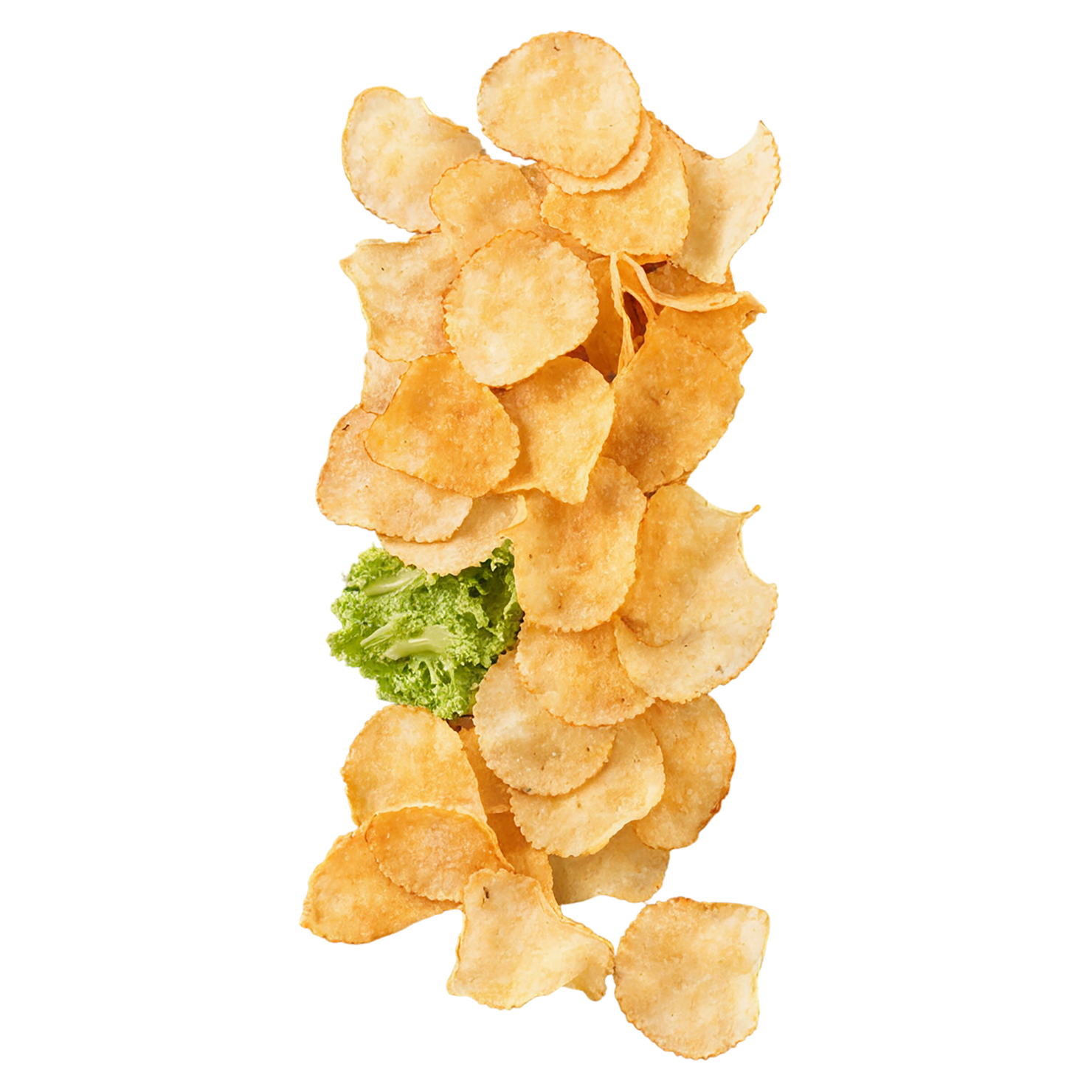Veggie chips snacks isolated on transparent background #9417