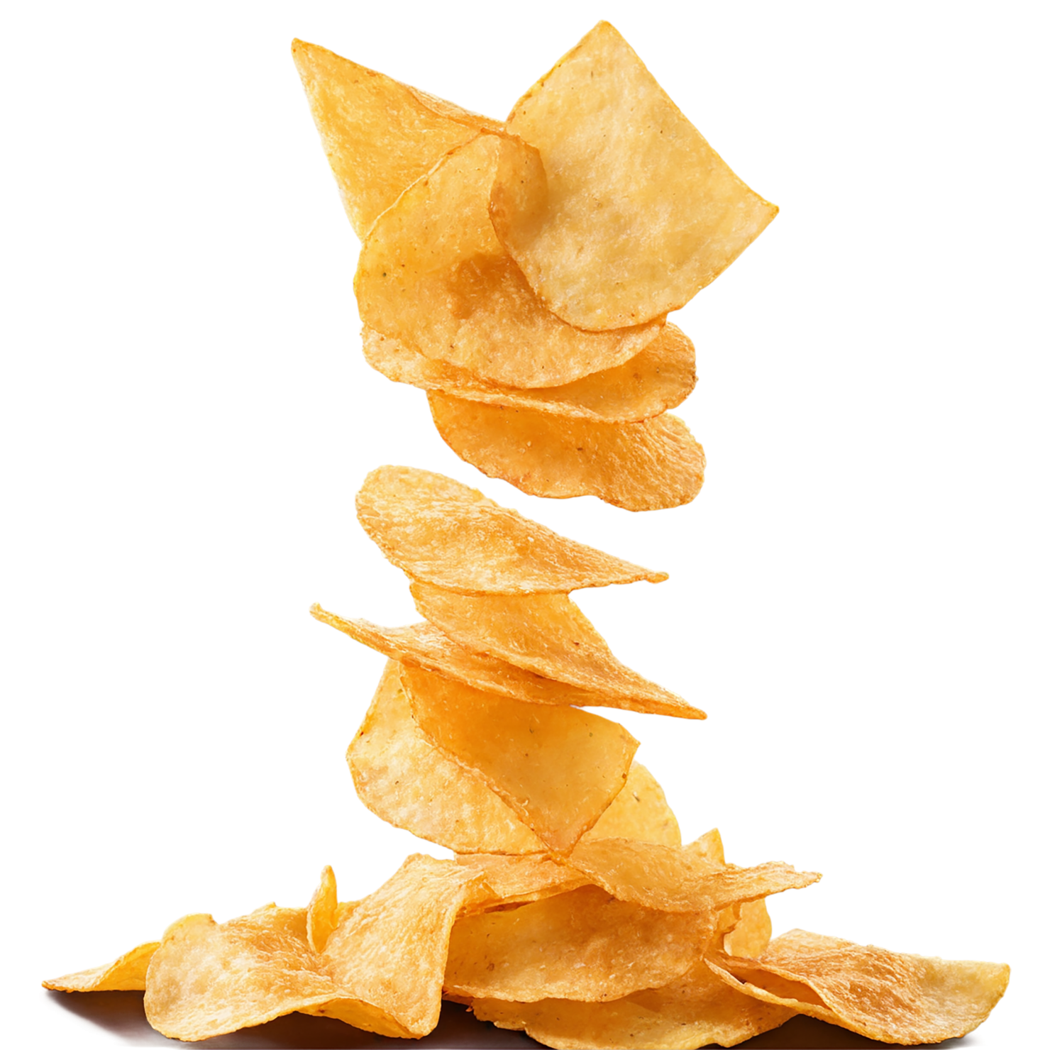 Veggie chips snacks isolated on transparent background #9419