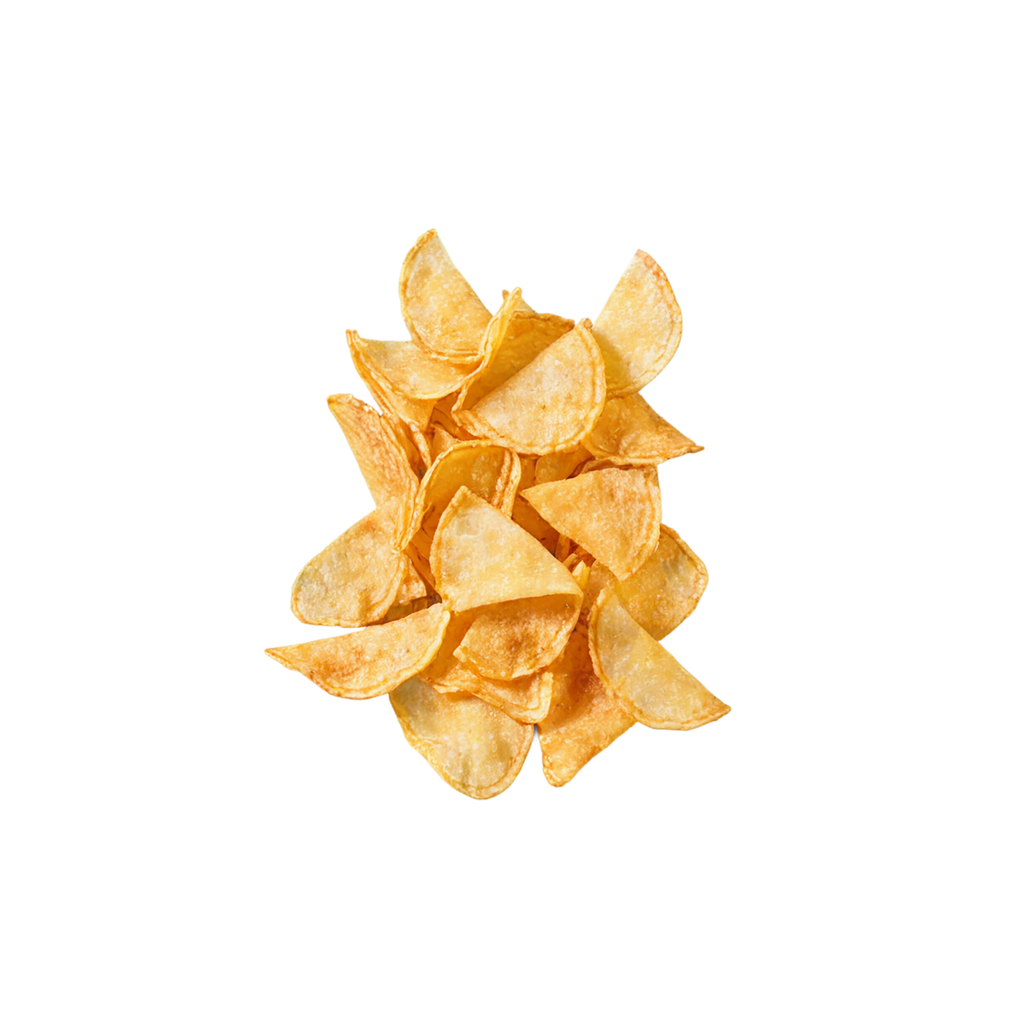 Veggie chips snacks isolated on transparent background #9421