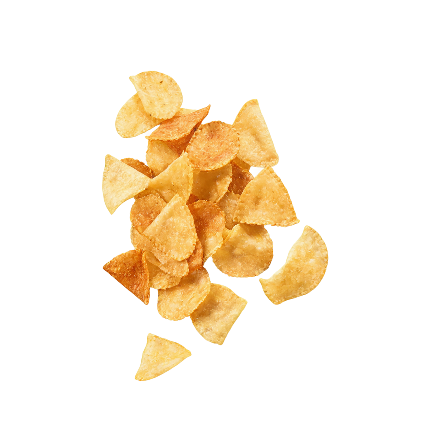 Veggie chips snacks isolated on transparent background #9425