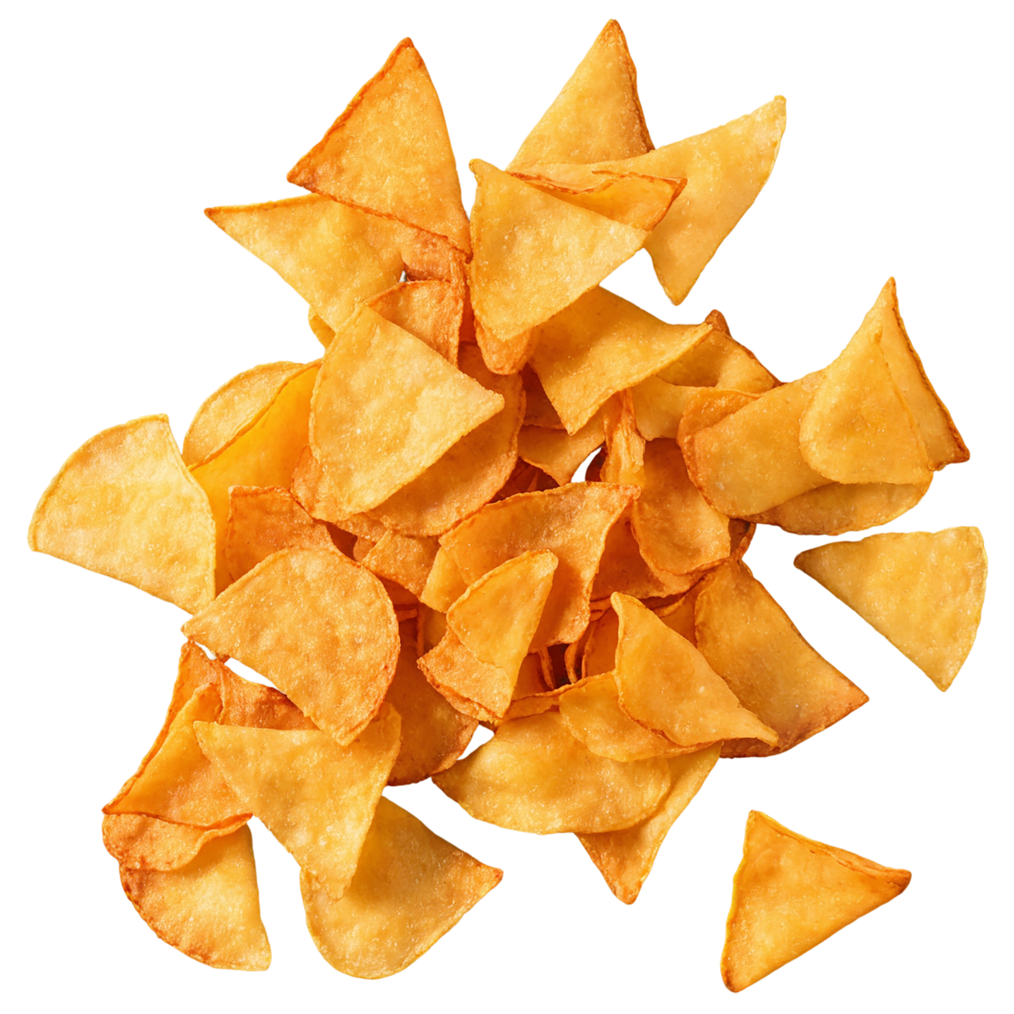 Veggie chips snacks isolated on transparent background #9428