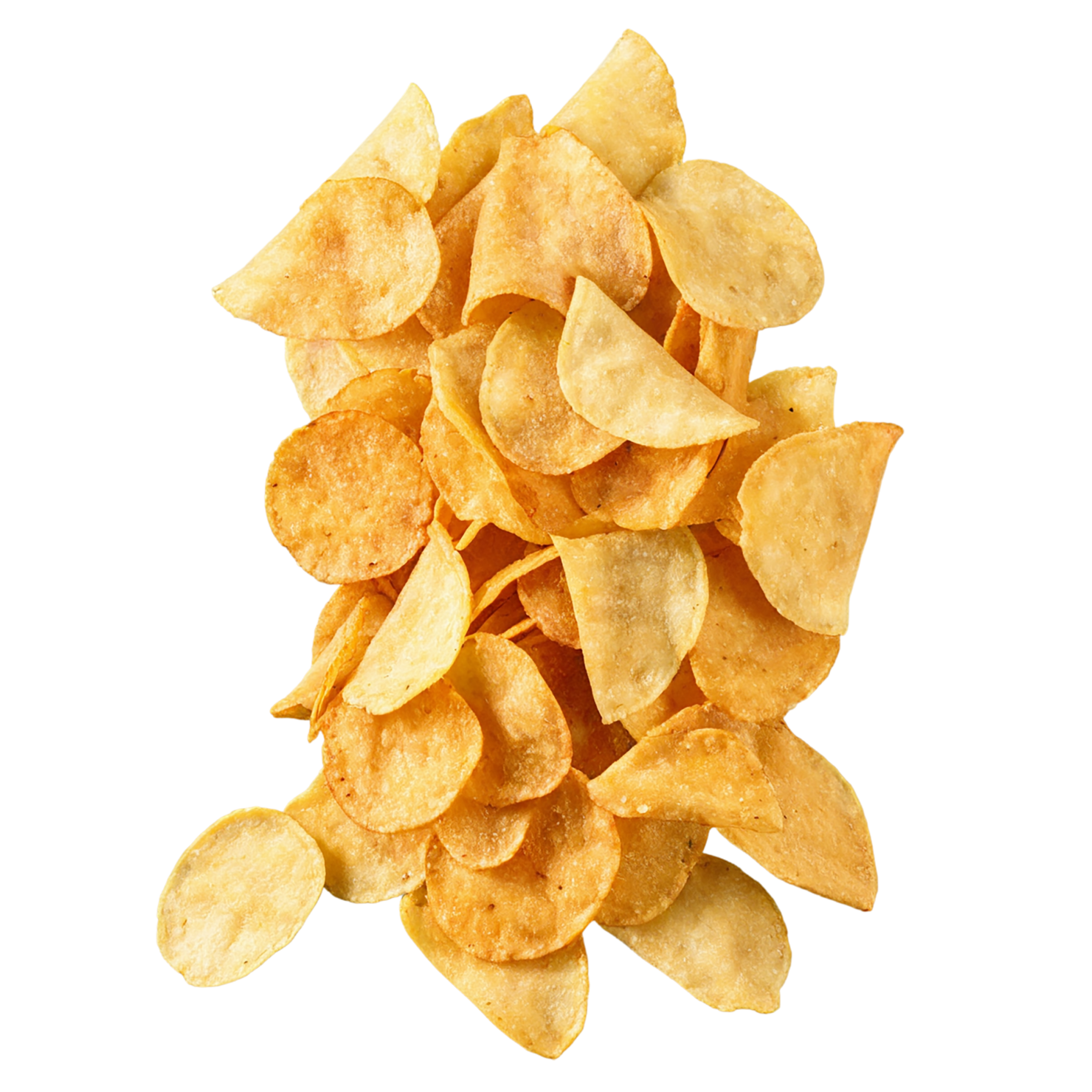 Veggie chips snacks isolated on transparent background #9429
