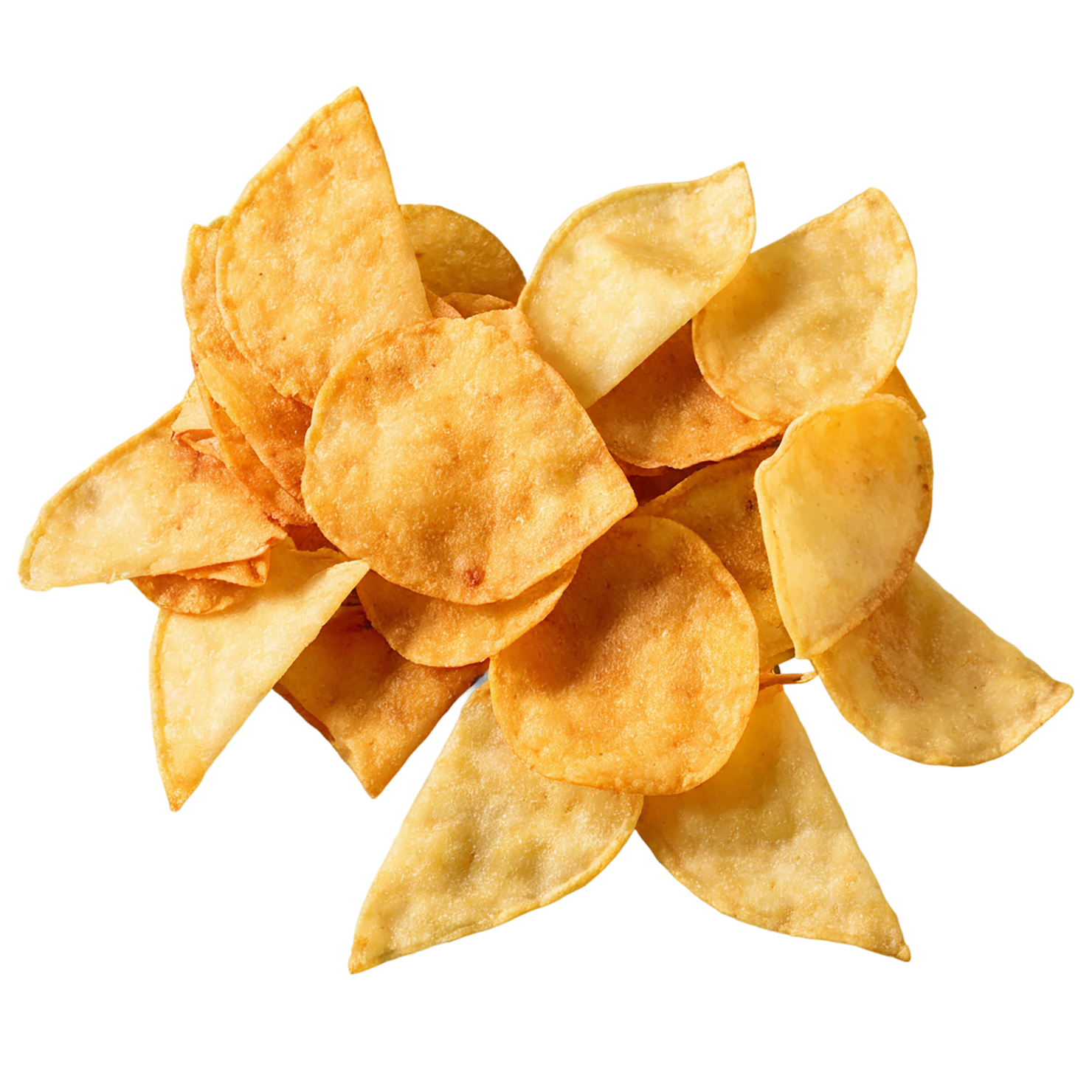 Veggie chips snacks isolated on transparent background #9433