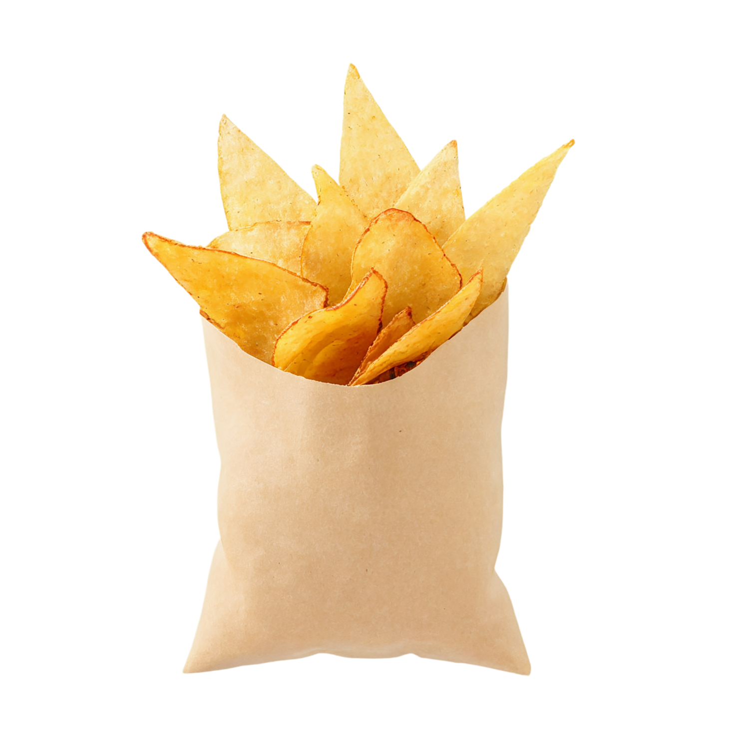 Veggie chips snacks isolated on transparent background #9440