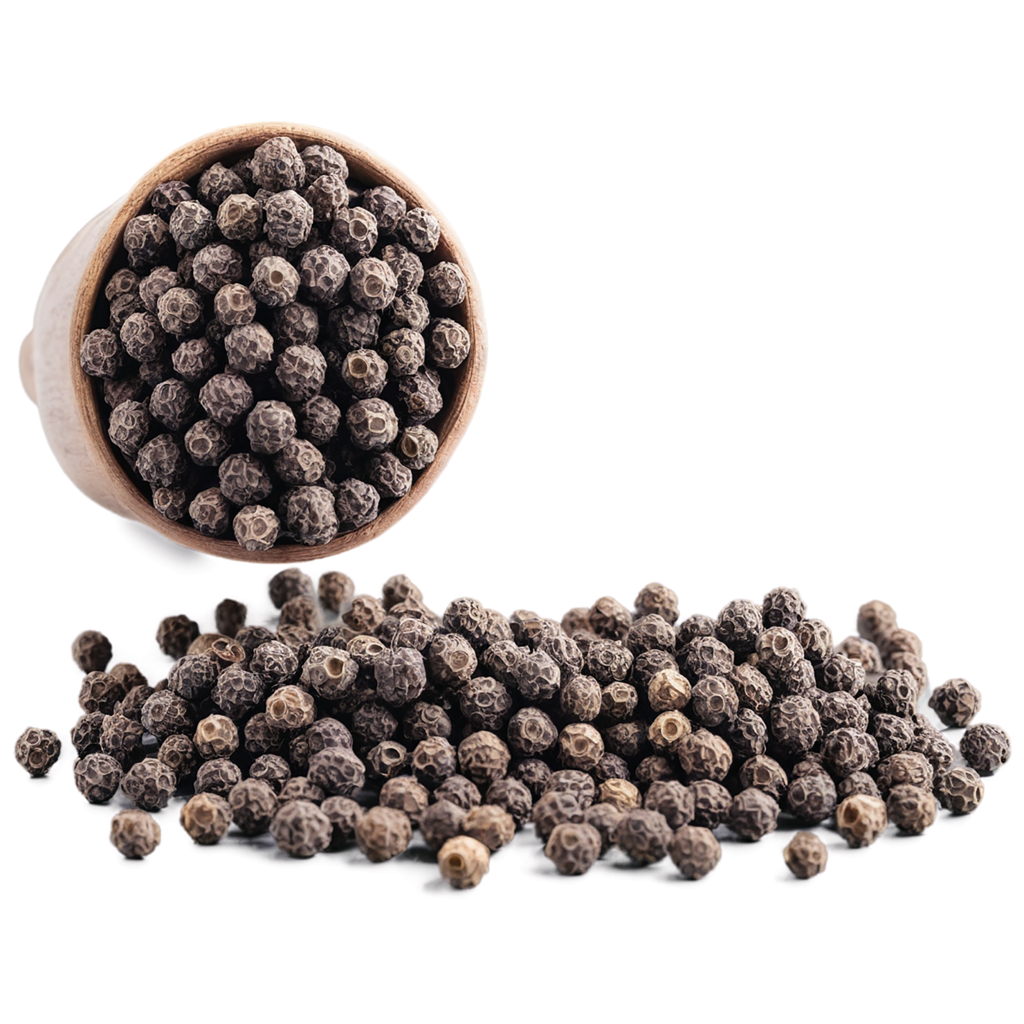 Black pepper spices isolated on transparent background #9518