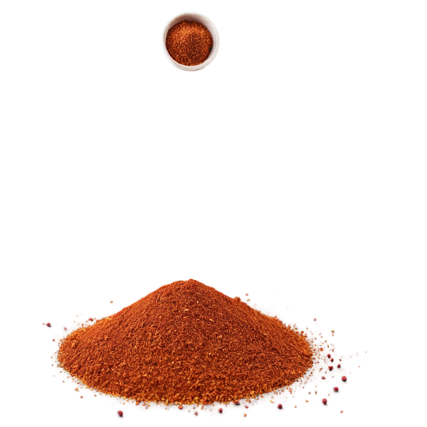 Chili powder spices isolated on transparent background #9596