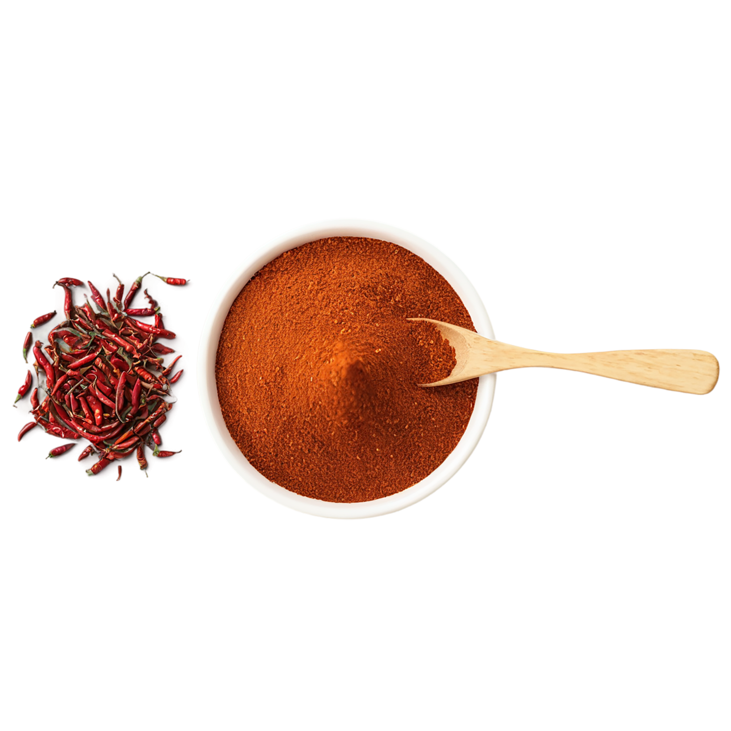 Chili powder spices isolated on transparent background #9599