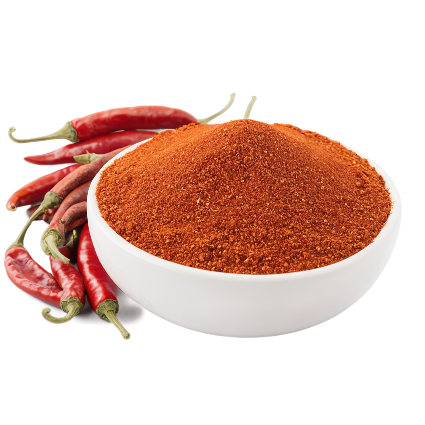 Chili powder spices isolated on transparent background #9609