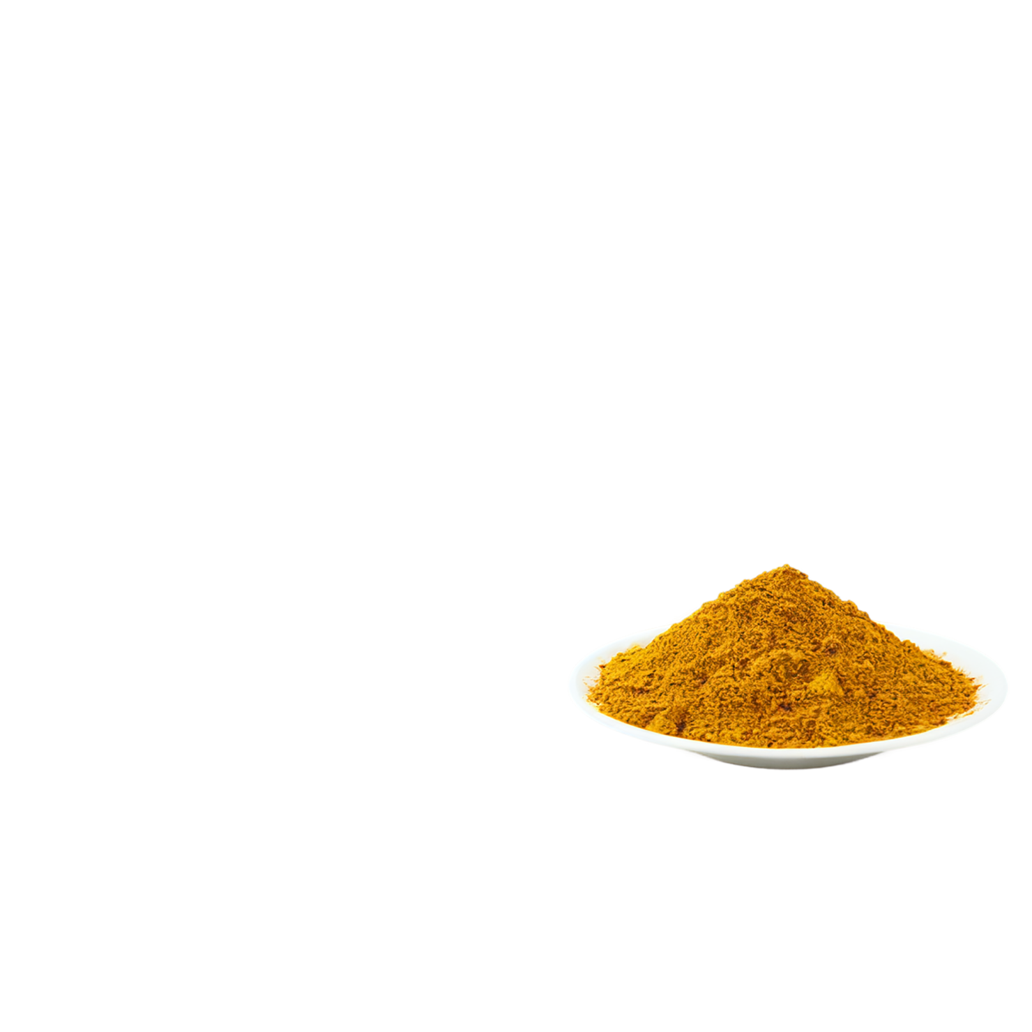 Curry powder spices isolated on transparent background #9750