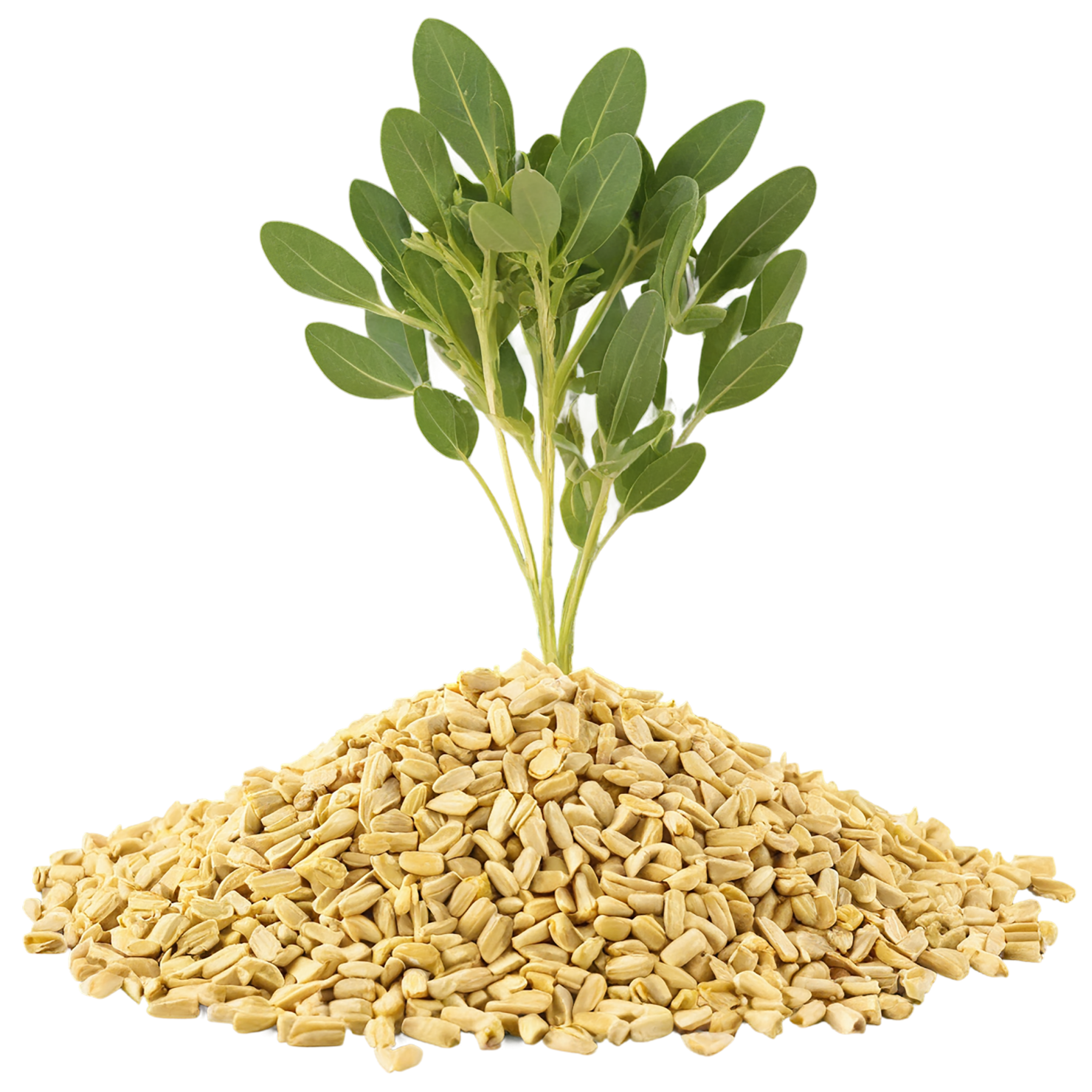Fenugreek spices isolated on transparent background #9771