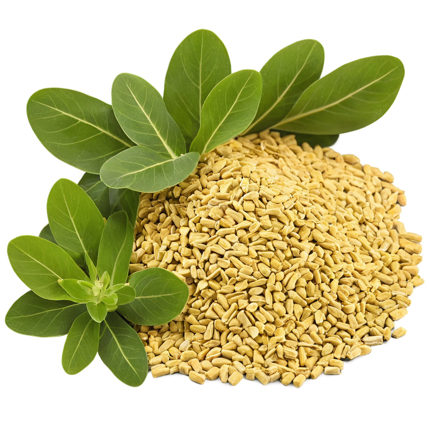 Fenugreek spices isolated on transparent background #9776